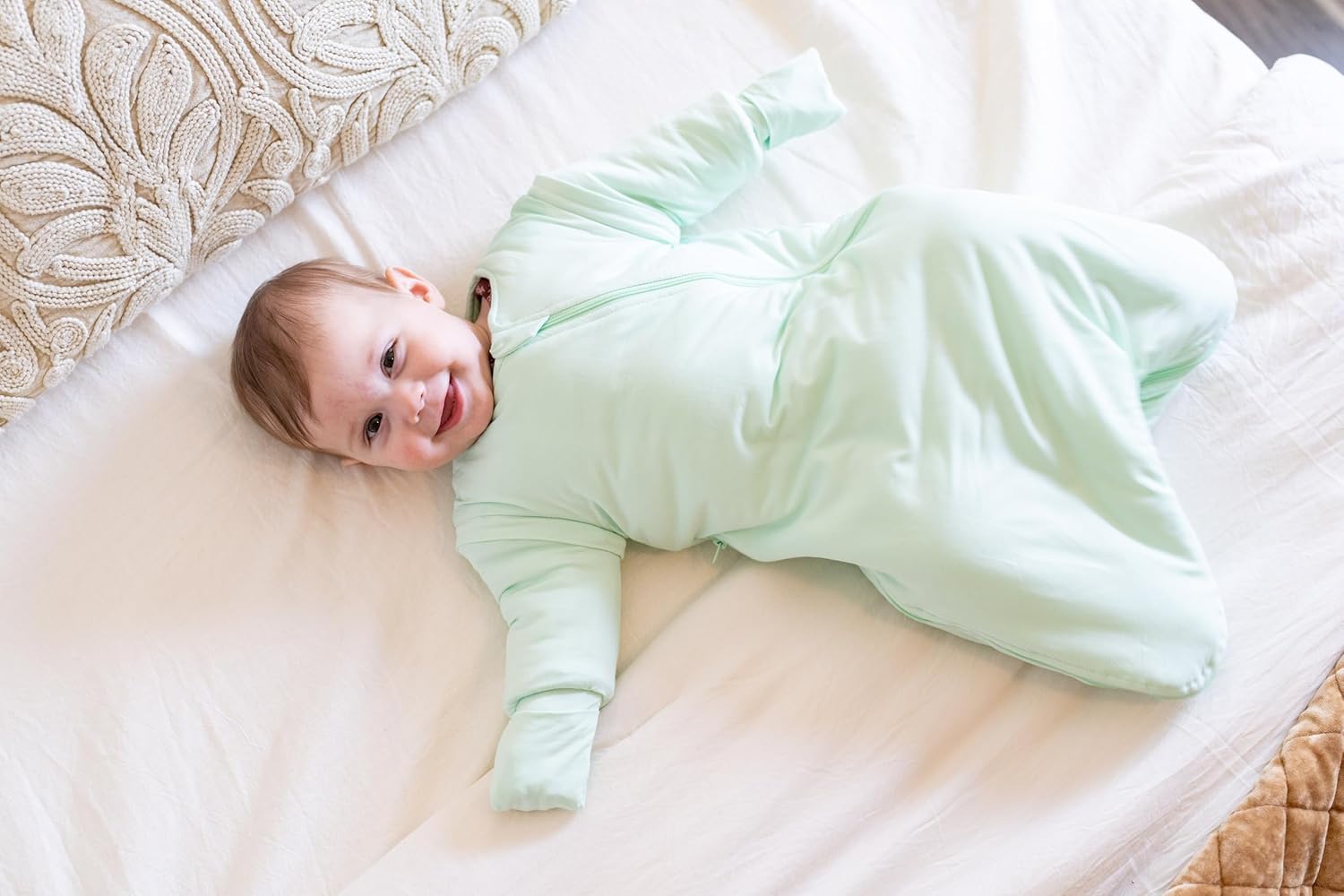 Little Big Sunshine Bamboo Sleep Bag 15 TOG with J Zipper Optional Sleeves