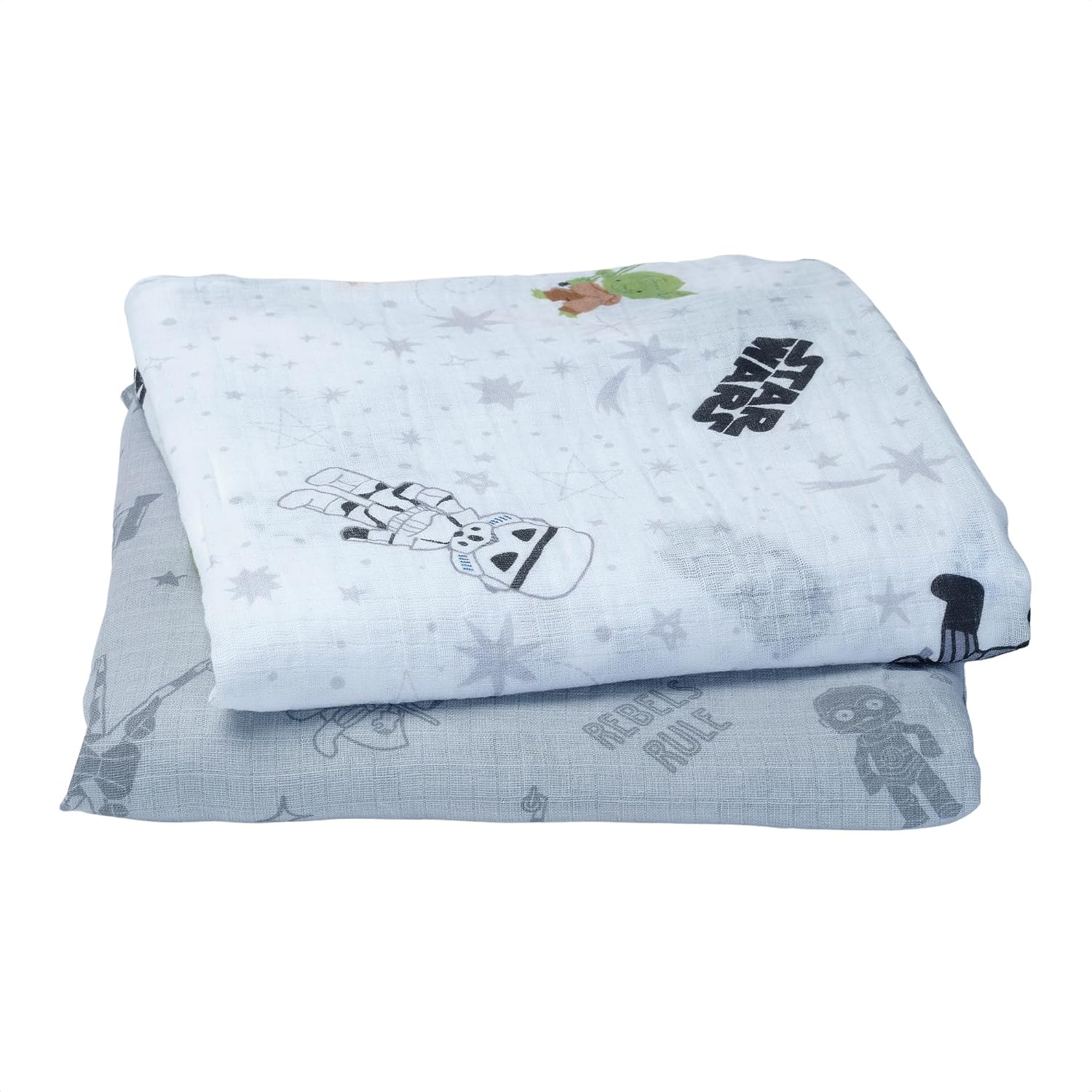 Lambs Ivy Star Wars 2-Pack Muslin Swaddle Blankets