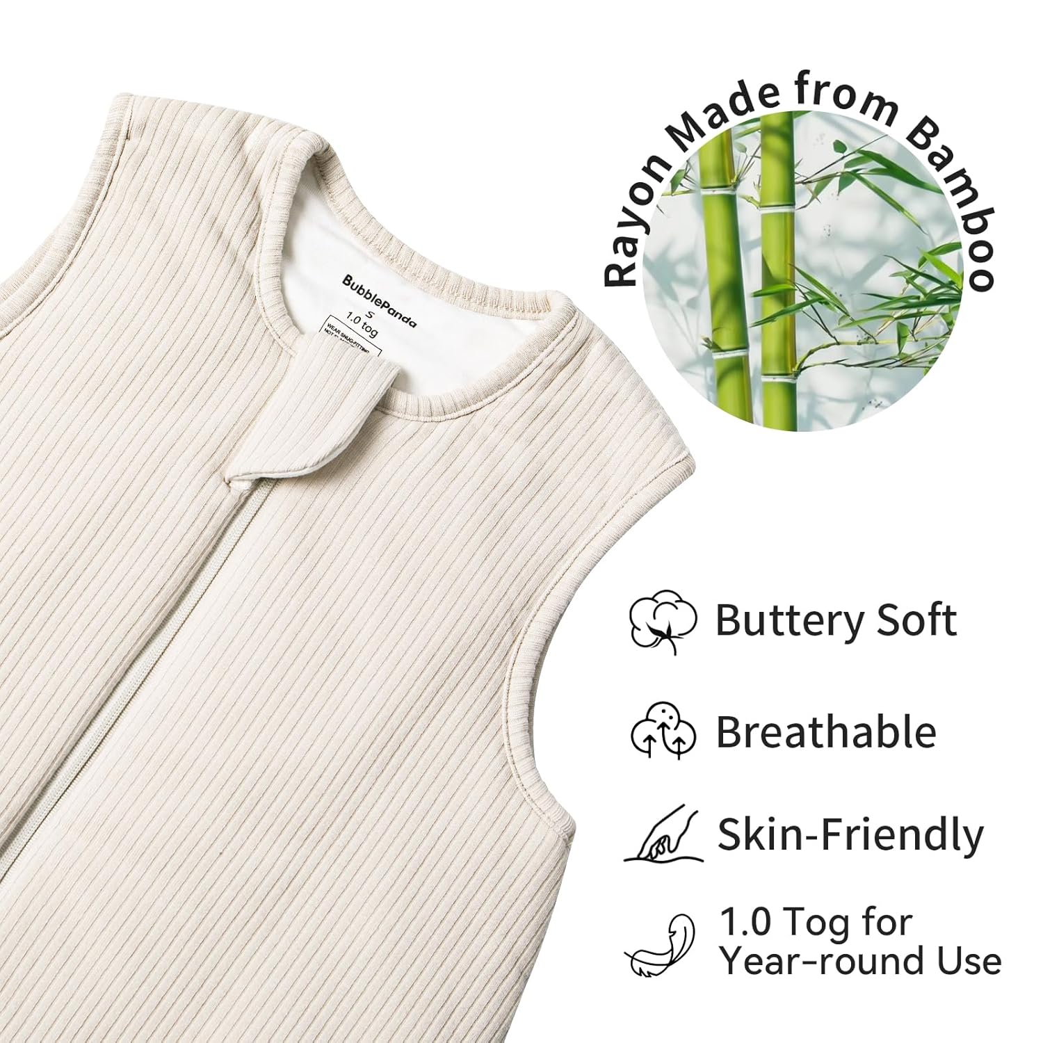 Bamboo Rayon Toddler Sleep Sack 24-36 Months 10 Tog Breathable
