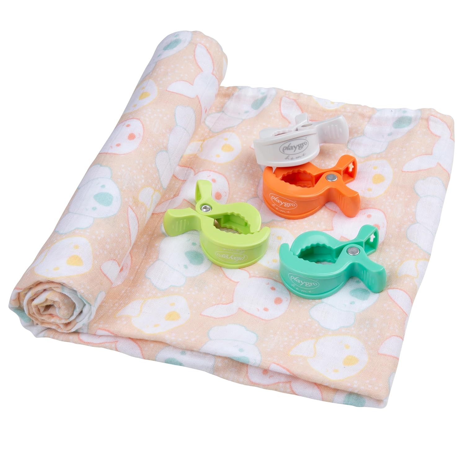 Playgro Fauna Friends Muslin Swaddle Blanket Set 1