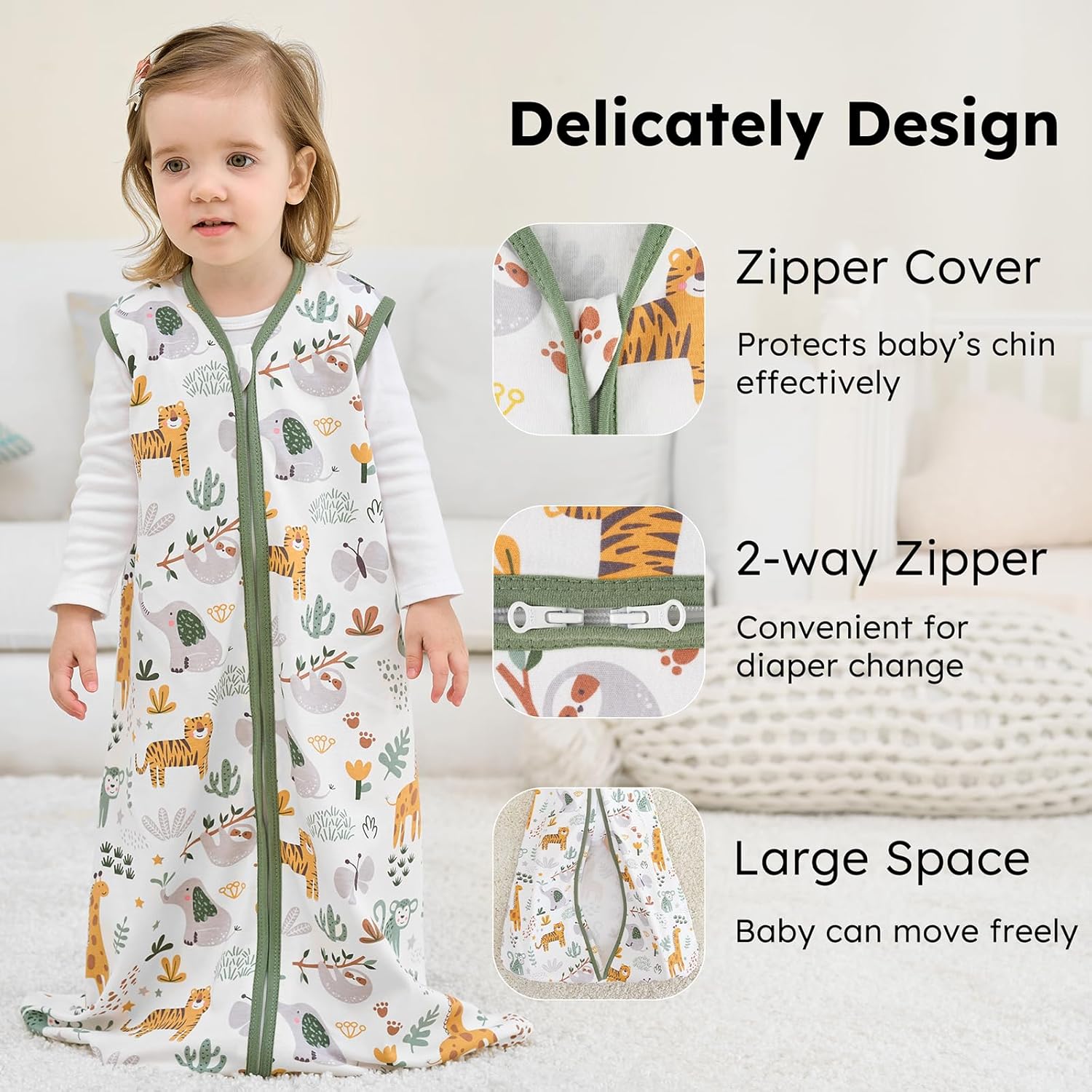 FIEMOL Baby Sleep Sack 6-12 Months 3 Pack 1