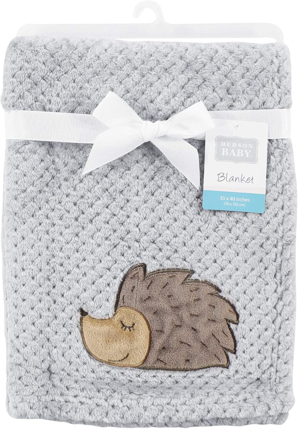 Hudson Baby Unisex Waffle Blanket - Hedgehog One Size 1