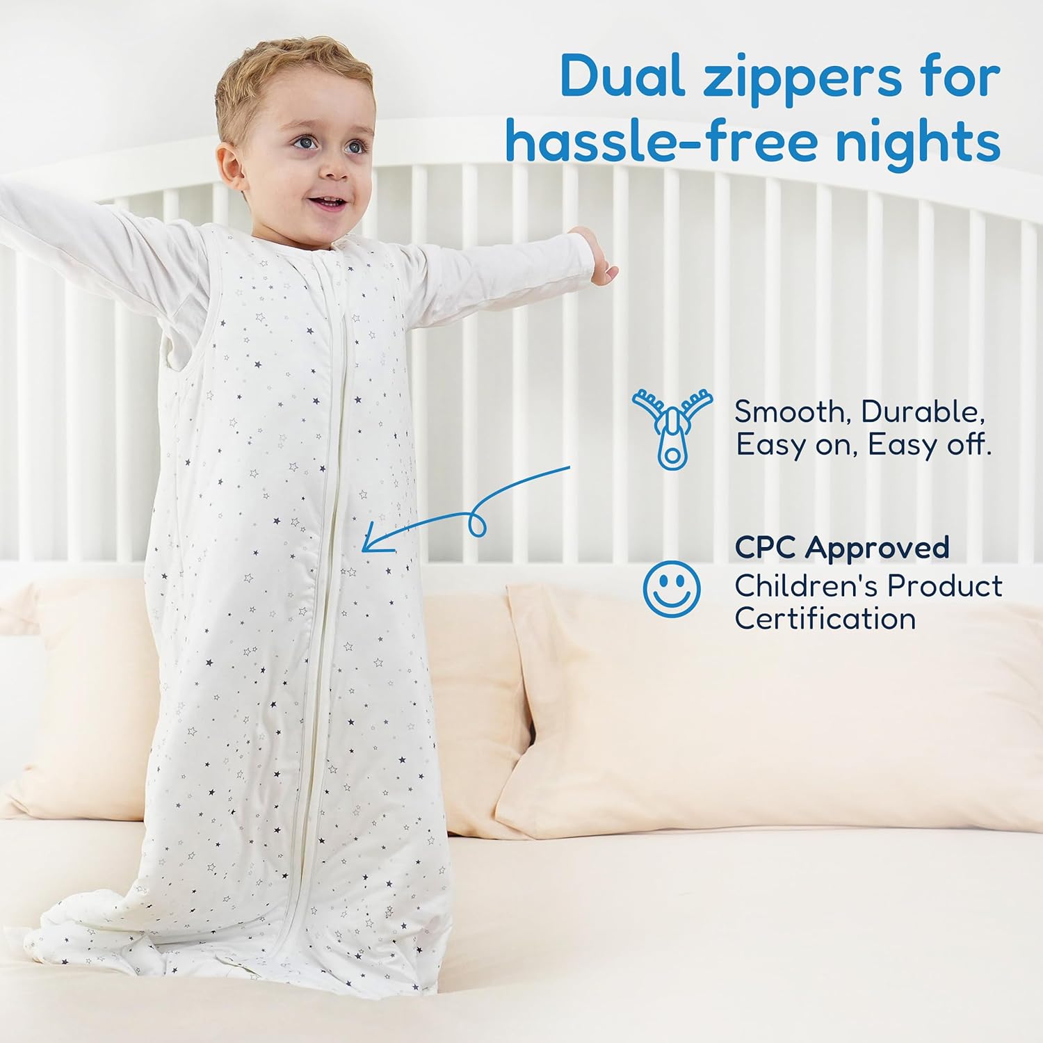 TotAha Toddler Sleep Sack 10 TOG Soft Quilted Wearable Blanket