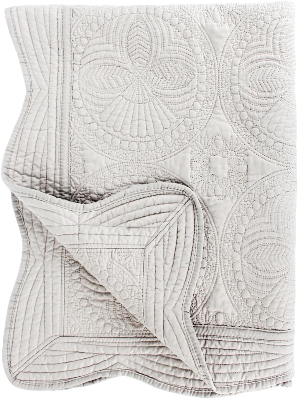 YIQIGO Baby Quilt 36x46inches Lightweight Embossed Cotton Blanket for All Seasons