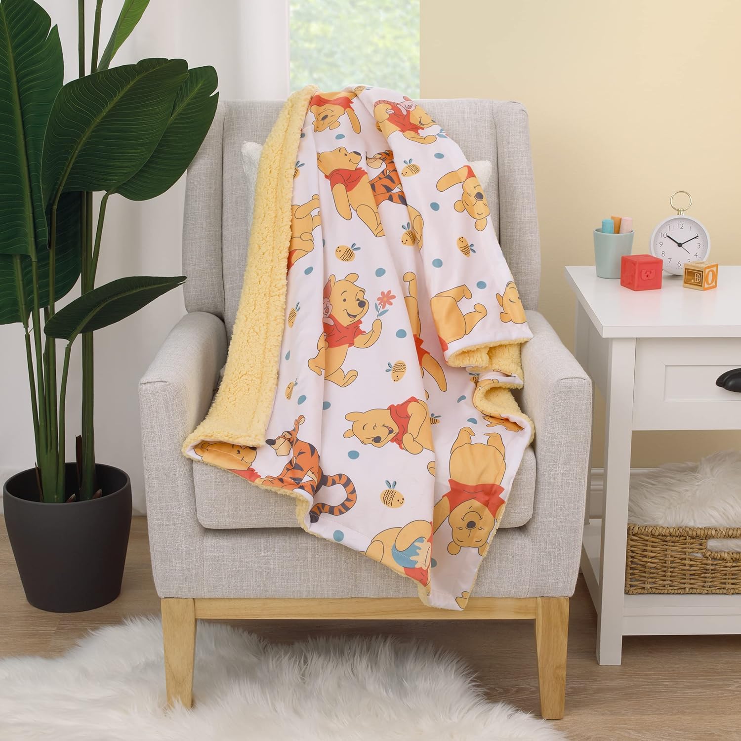 NoJo Disney Winnie The Pooh Summertime Fun Baby Blanket