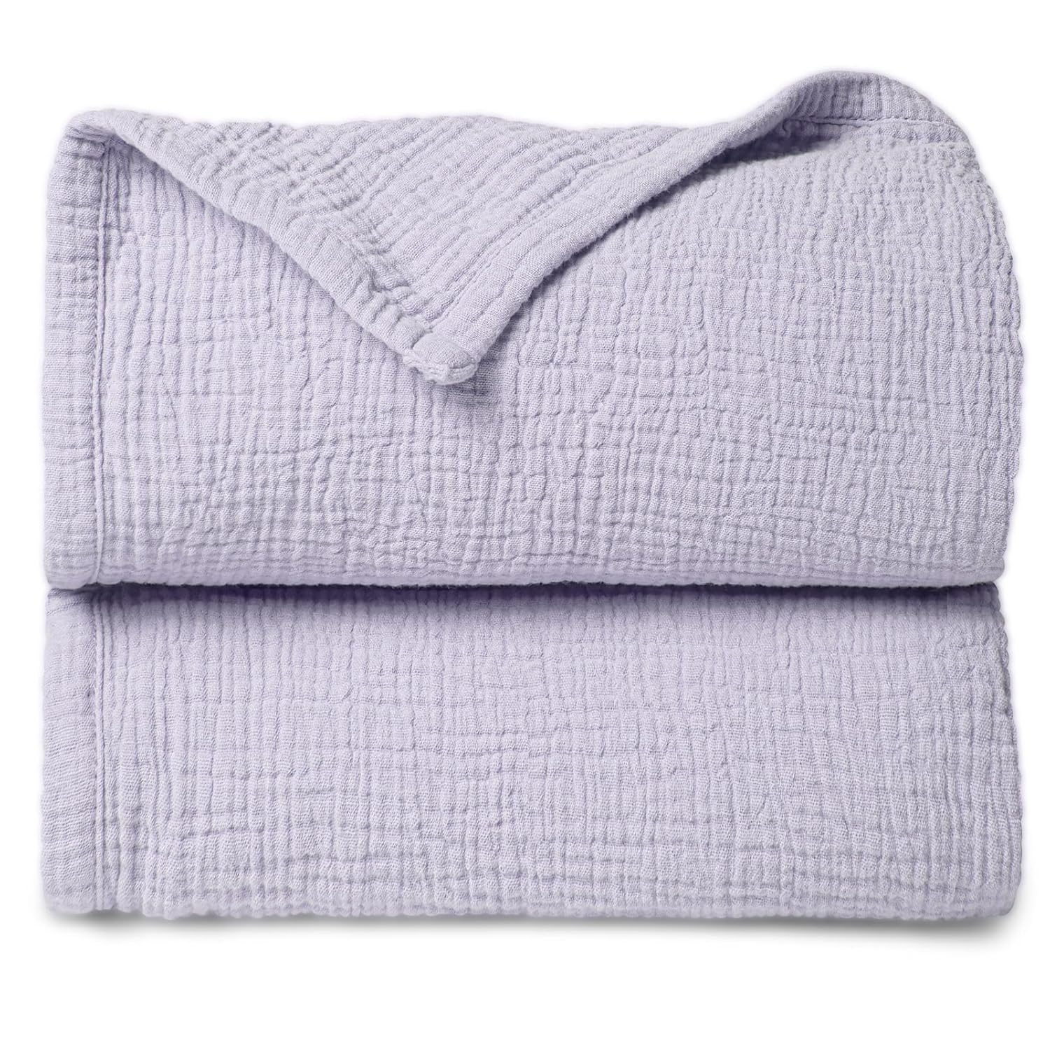 Lulu Moon Muslin Blanket 47x47 Inches Purple 1