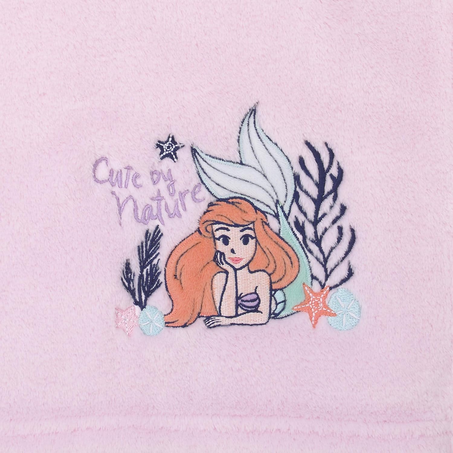 Disney Little Mermaid Ariel Pink Coral Baby Blanket