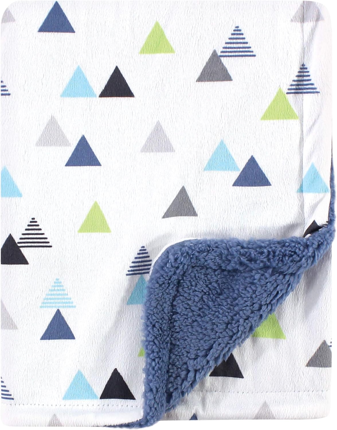 Hudson Baby Plush Mink and Sherpa Blanket Abstract One Size 1