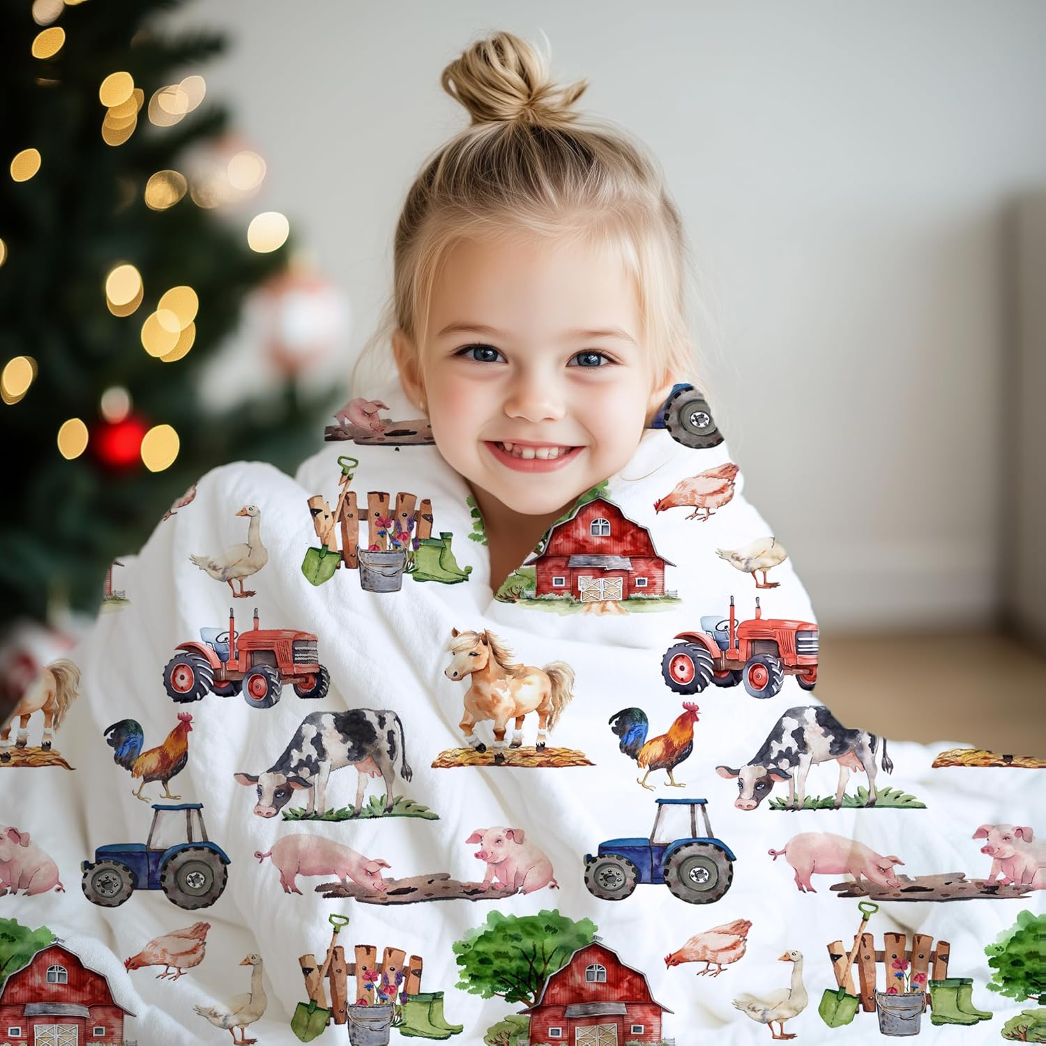 Buyyet Farm Animal Baby Blanket 40x50 for Kids