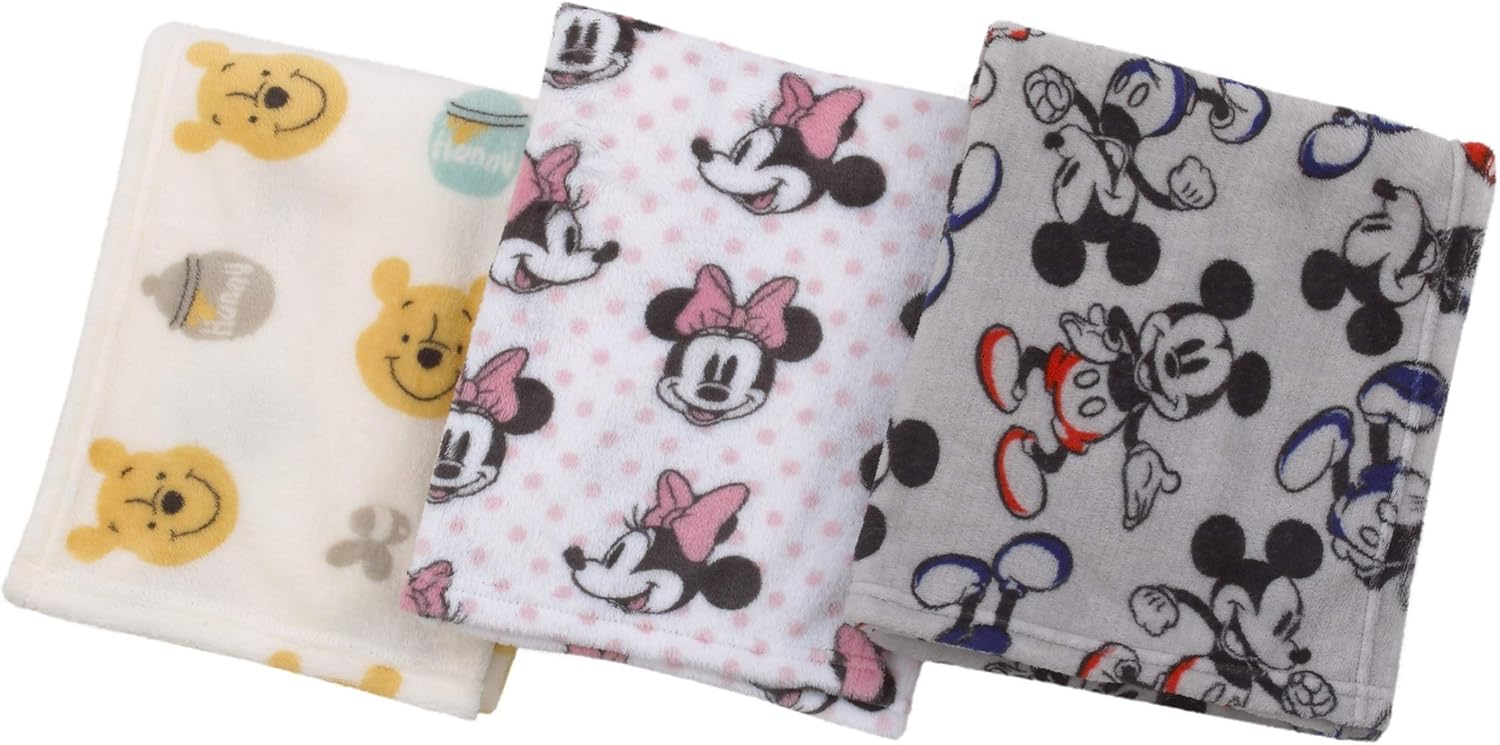 Disney Minnie Mouse Plush Baby Blanket