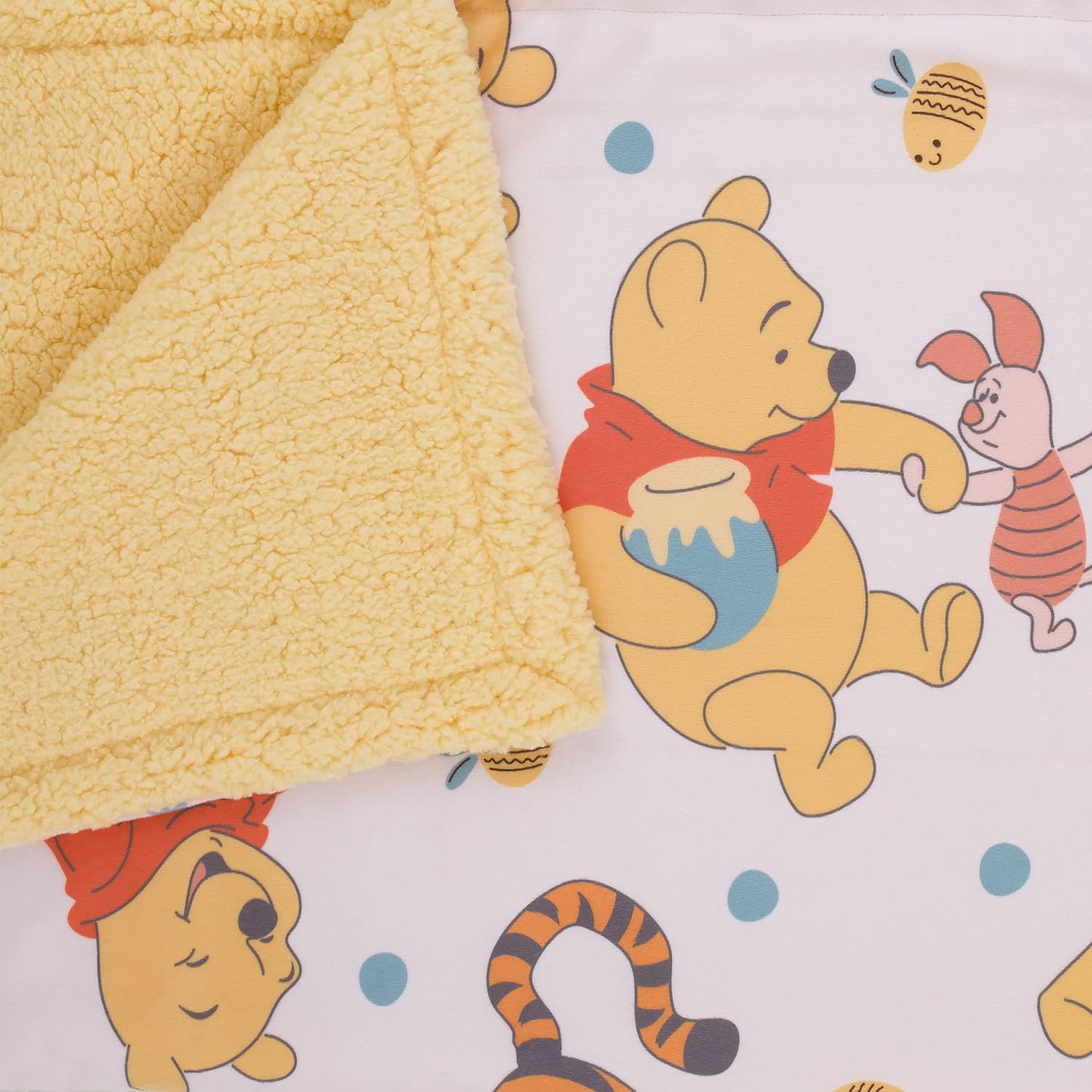 NoJo Disney Winnie The Pooh Summertime Fun Baby Blanket