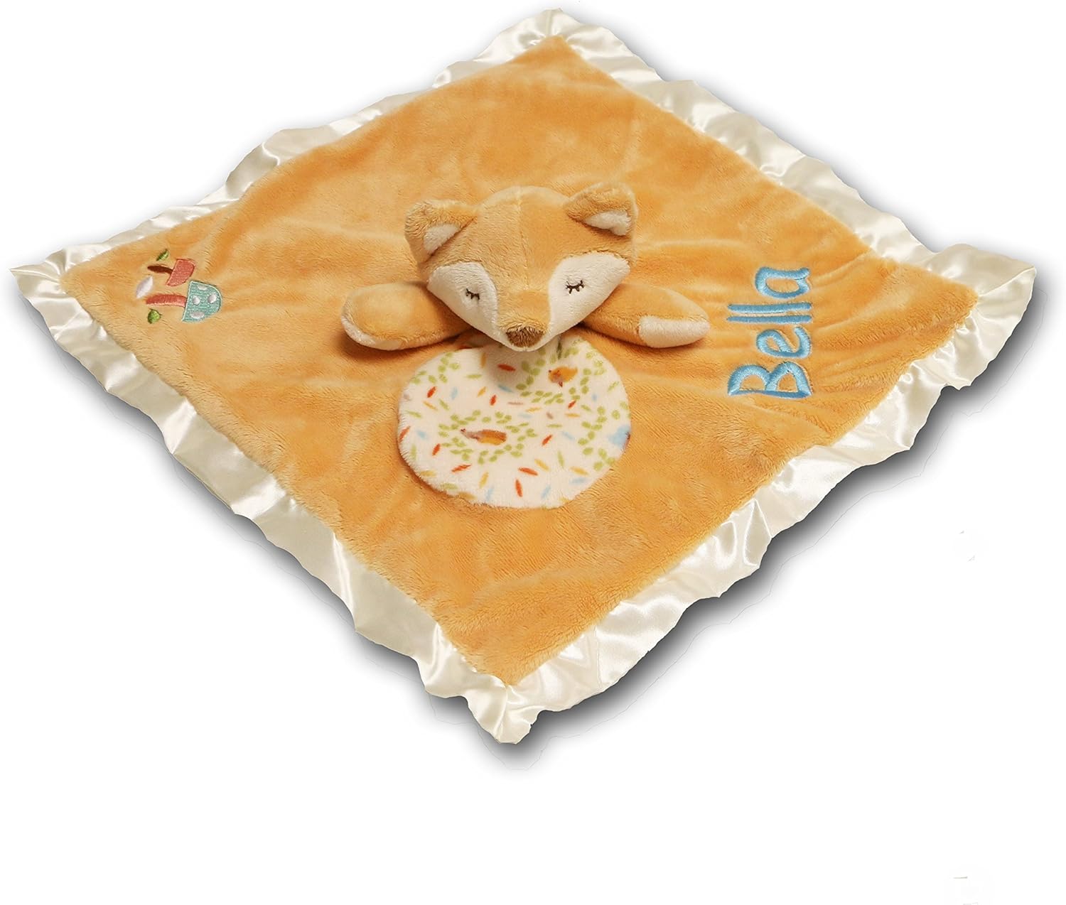 Personalized Fox Snuggle Blanket with Name - 13 Inches