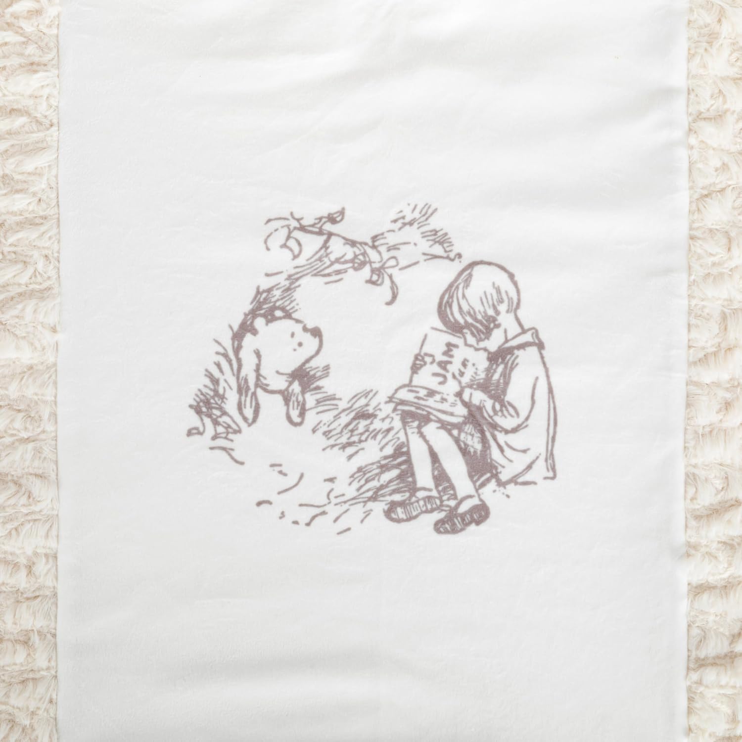 DEMDACO Pooh Classic Yellow Bear 30x40 Inch Blanket