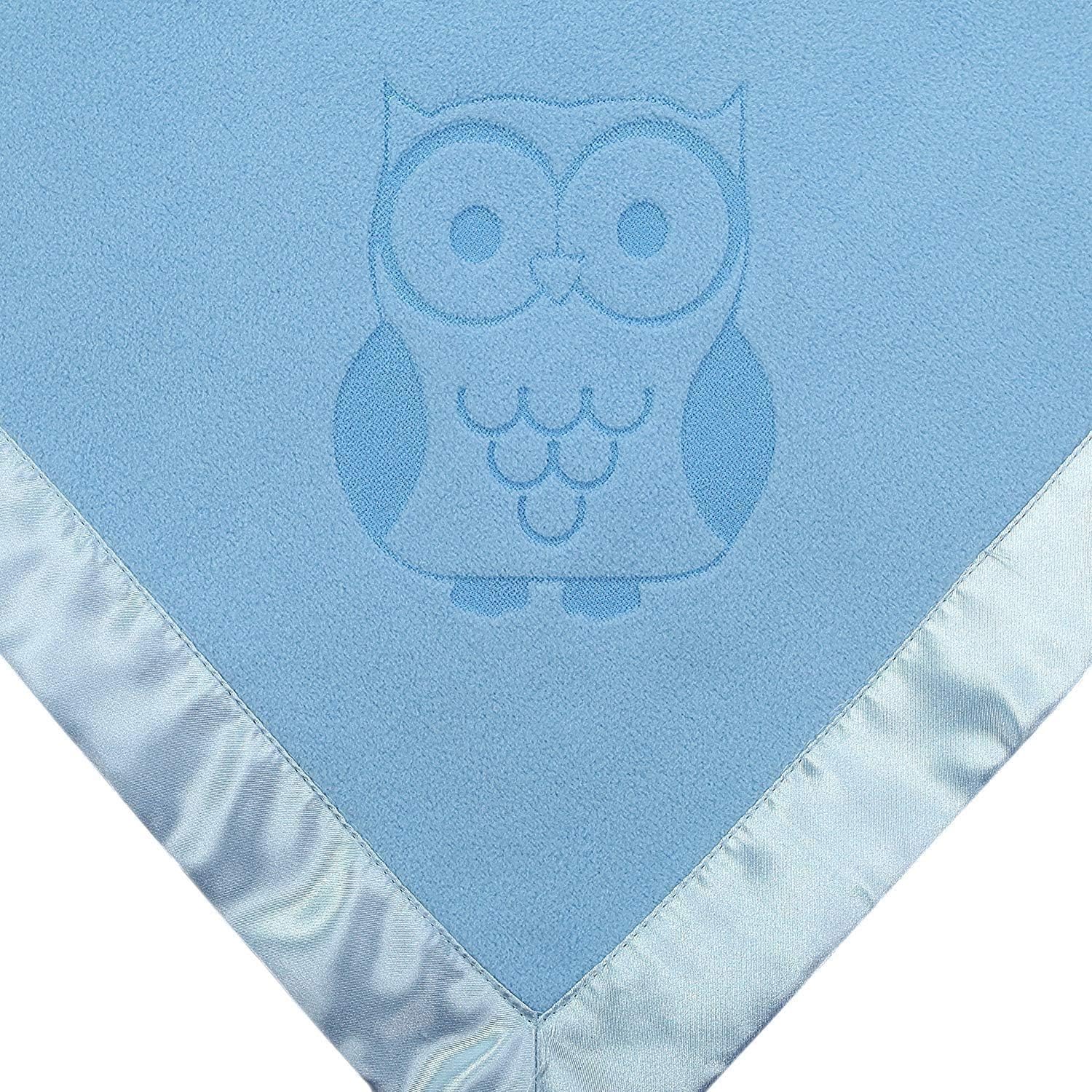 Custom Catch Personalized Owl Baby Blanket for Boy