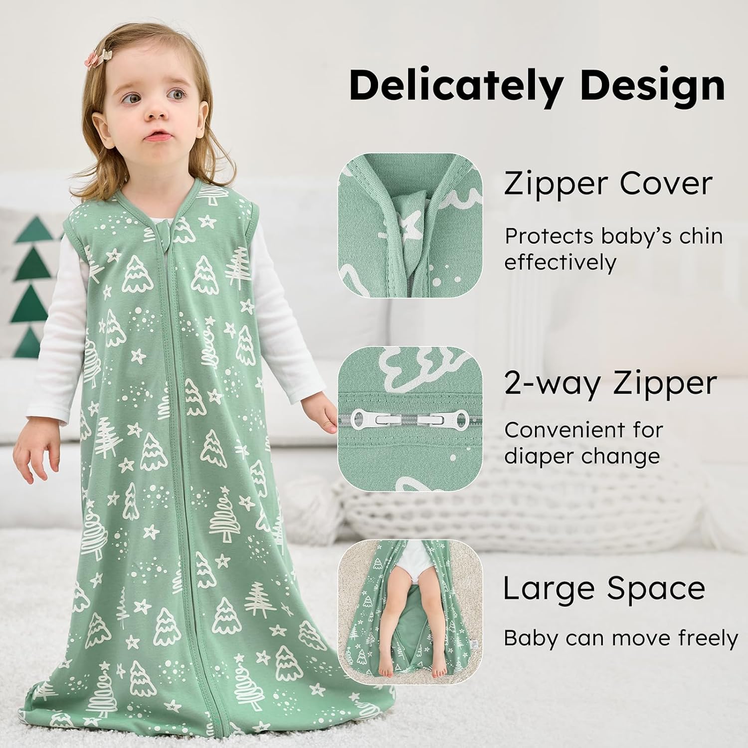 FIEMOL Baby Sleep Sack 12-18 Months 3 Pack 1