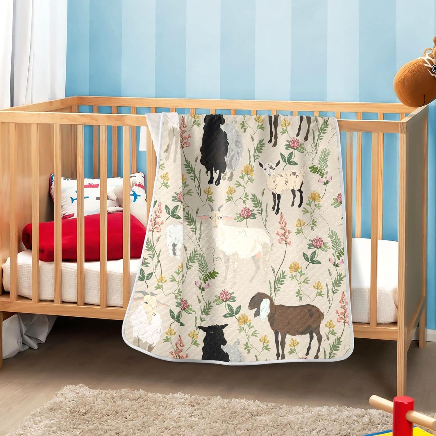 Pigsaly Cute Animal Flower Baby Blanket 30x40 Inch