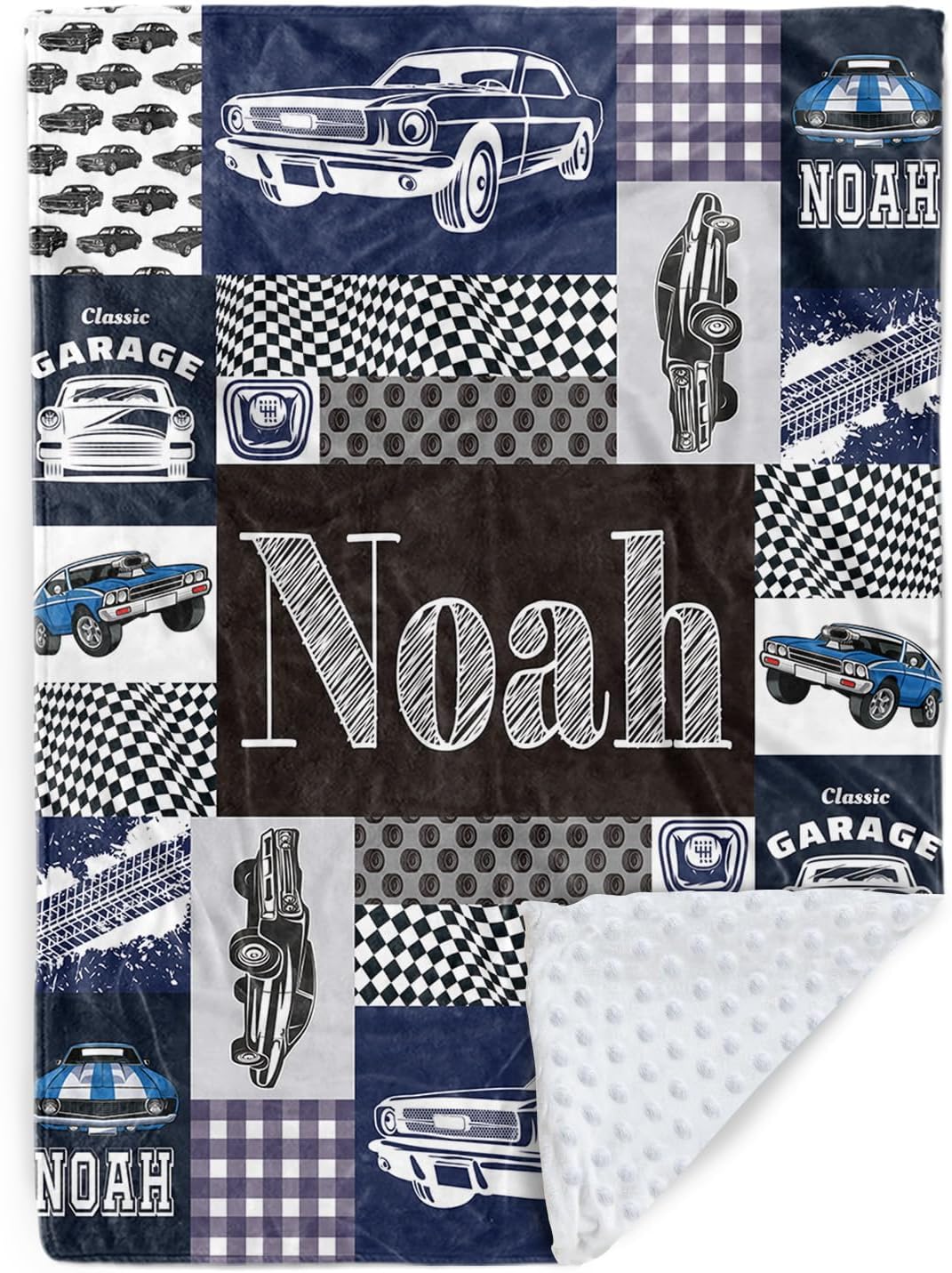 Personalized Car Blanket for Kids with Custom Name 1