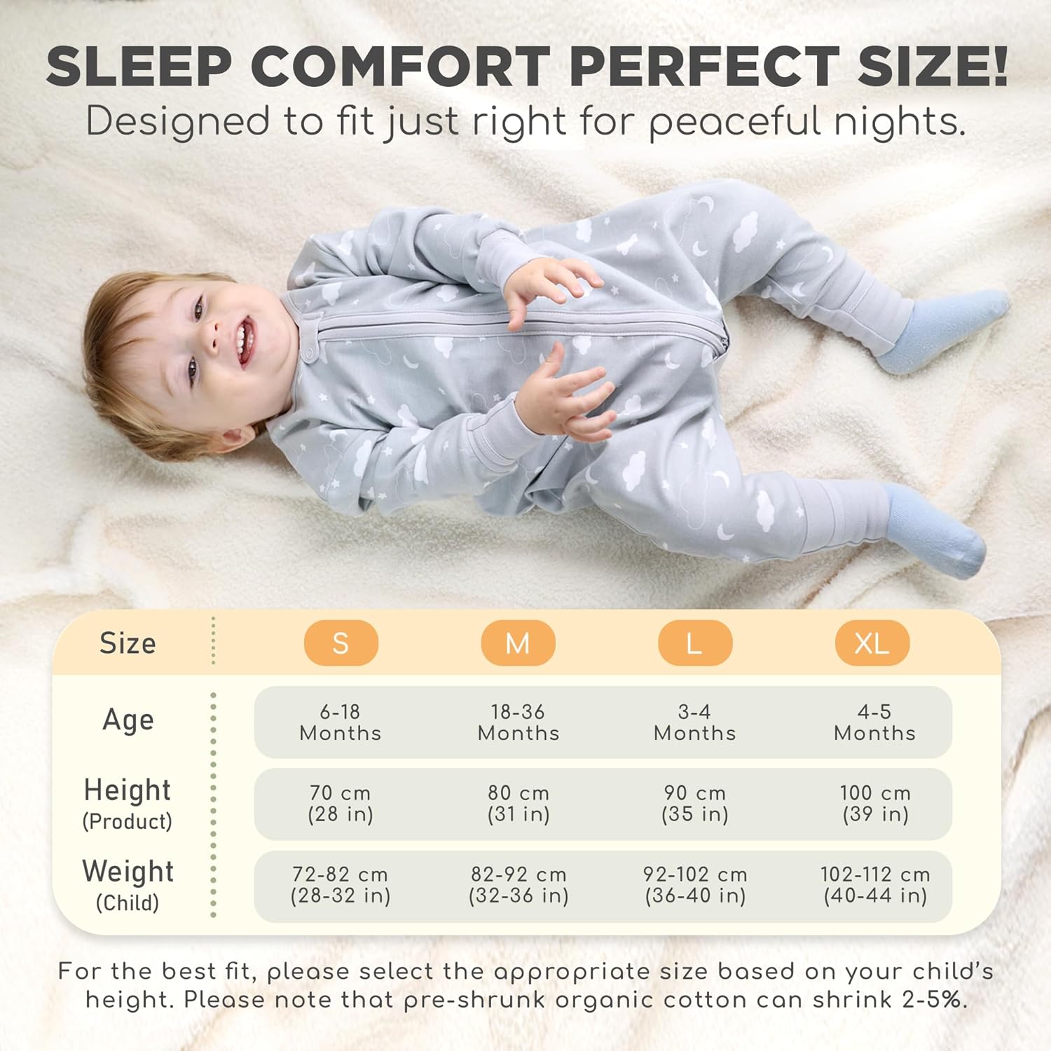 Mama Cheetah Toddler Sleep Sack with 2-Way Zipper