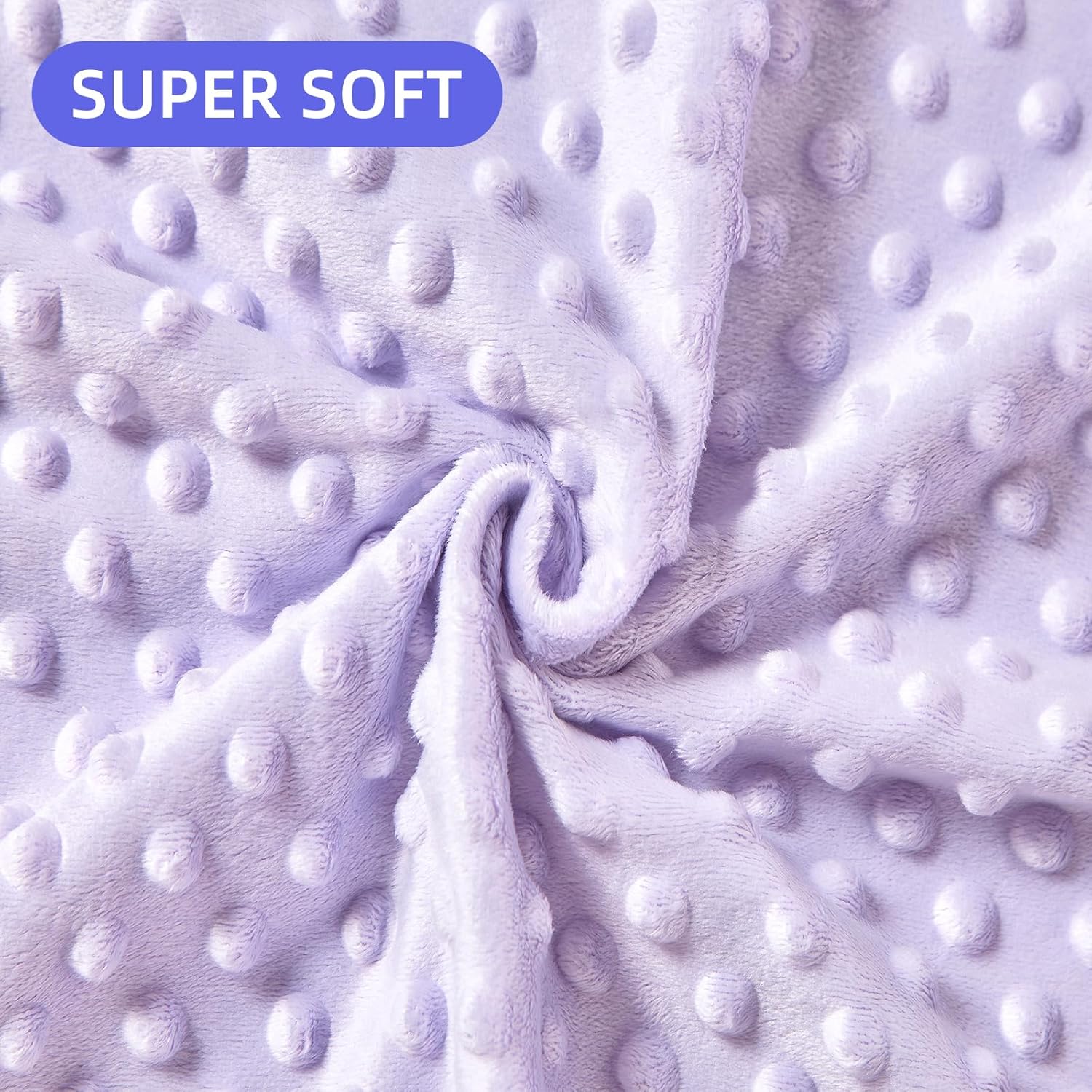 iEvolve Baby Bed Blanket Ultra Soft Double Layer Minky Sherpa Receiving Blanket