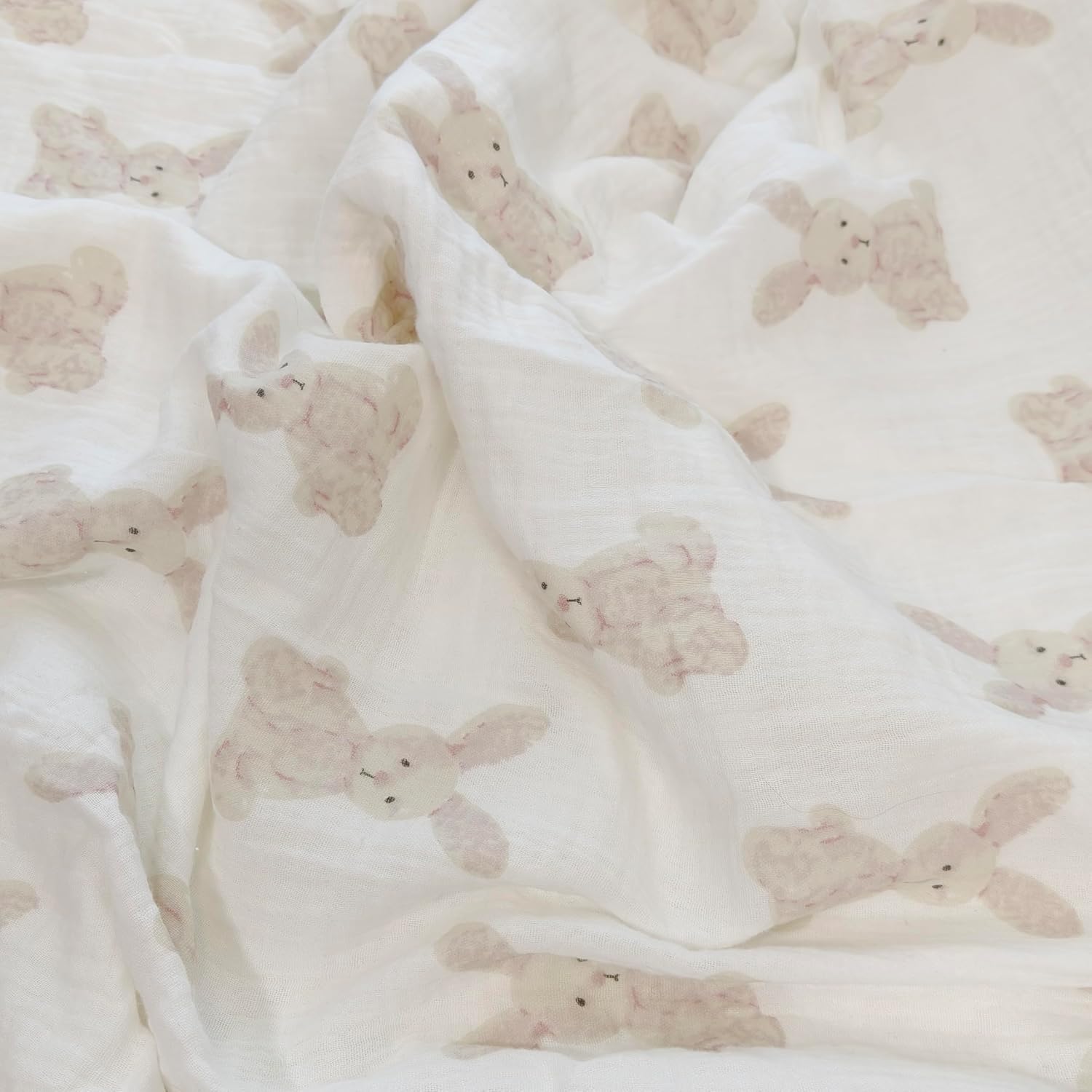Gunnaicat 40x40 Baby Blanket Double Layer with Dotted Backing