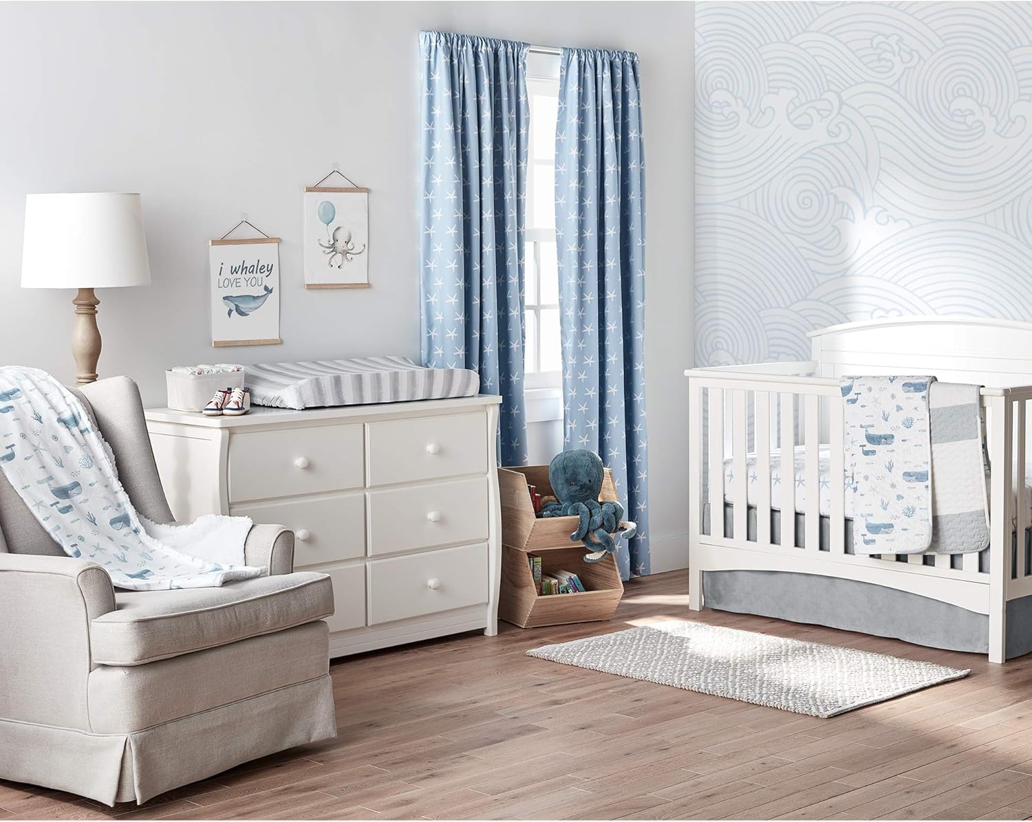 Lush Decor Baby Seaside Sherpa Blanket 30x40