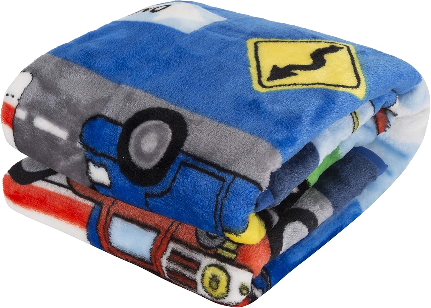 EVERYDAY KIDS Toddler Throw Blanket - Fire and Police Rescue Design