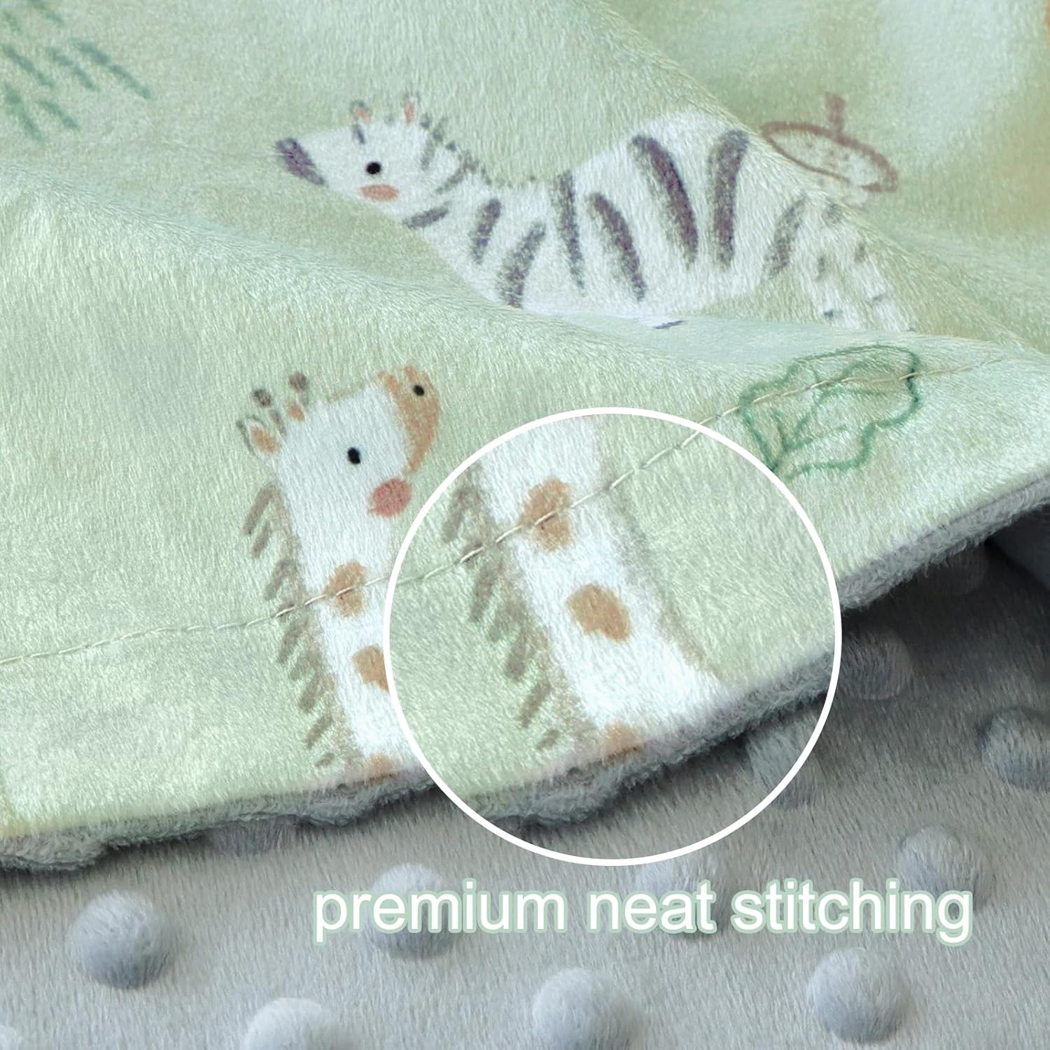 BORITAR Baby Blanket with Woodland Design 30x40 Inch