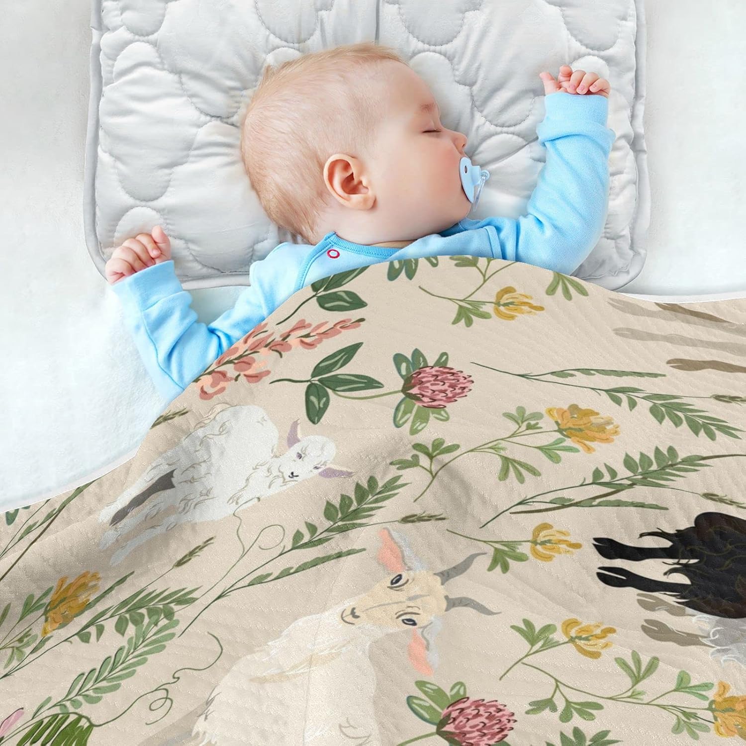 Pigsaly Cute Animal Flower Baby Blanket 30x40 Inch