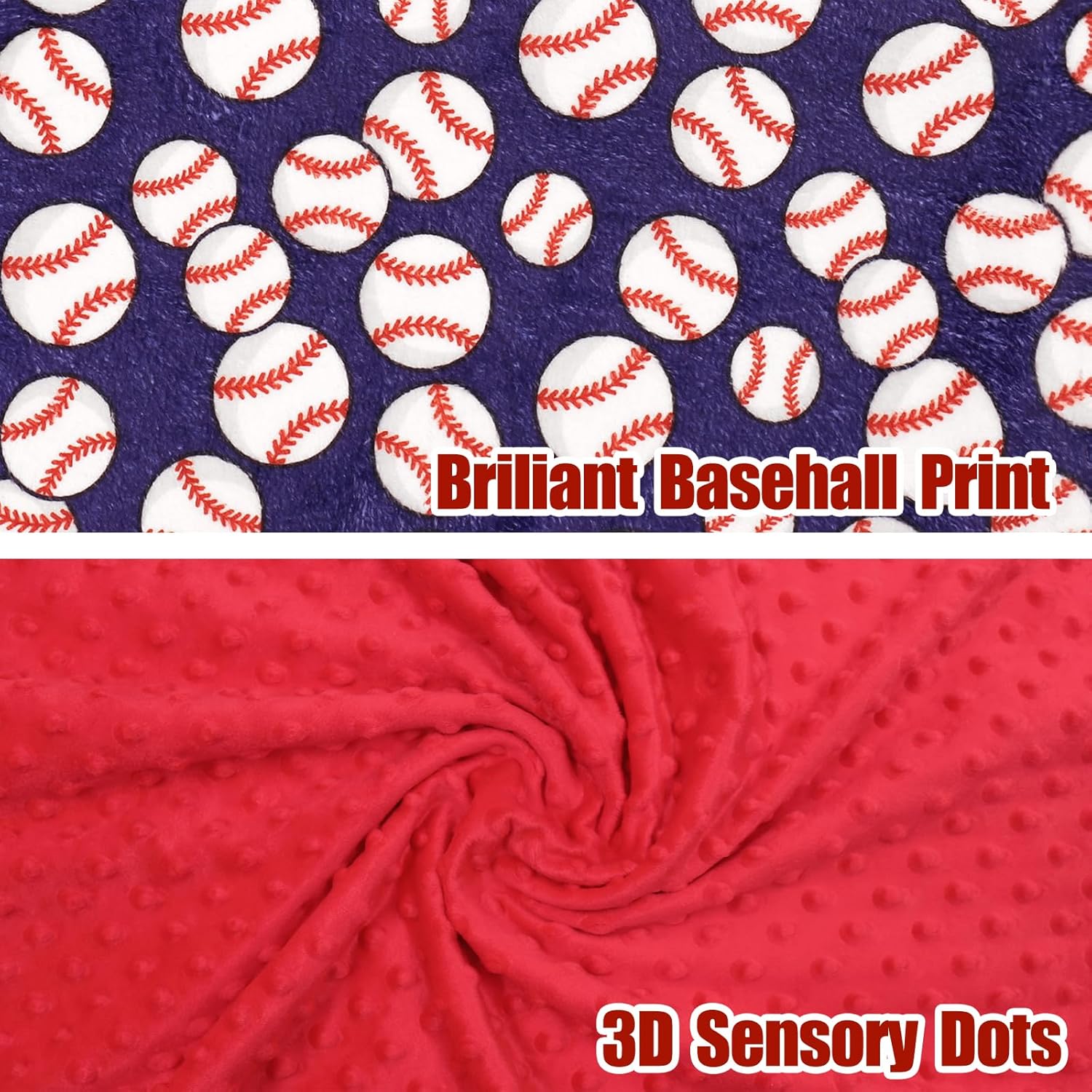 Vansolinne Baseball Blanket for Boys 265x40 Inches