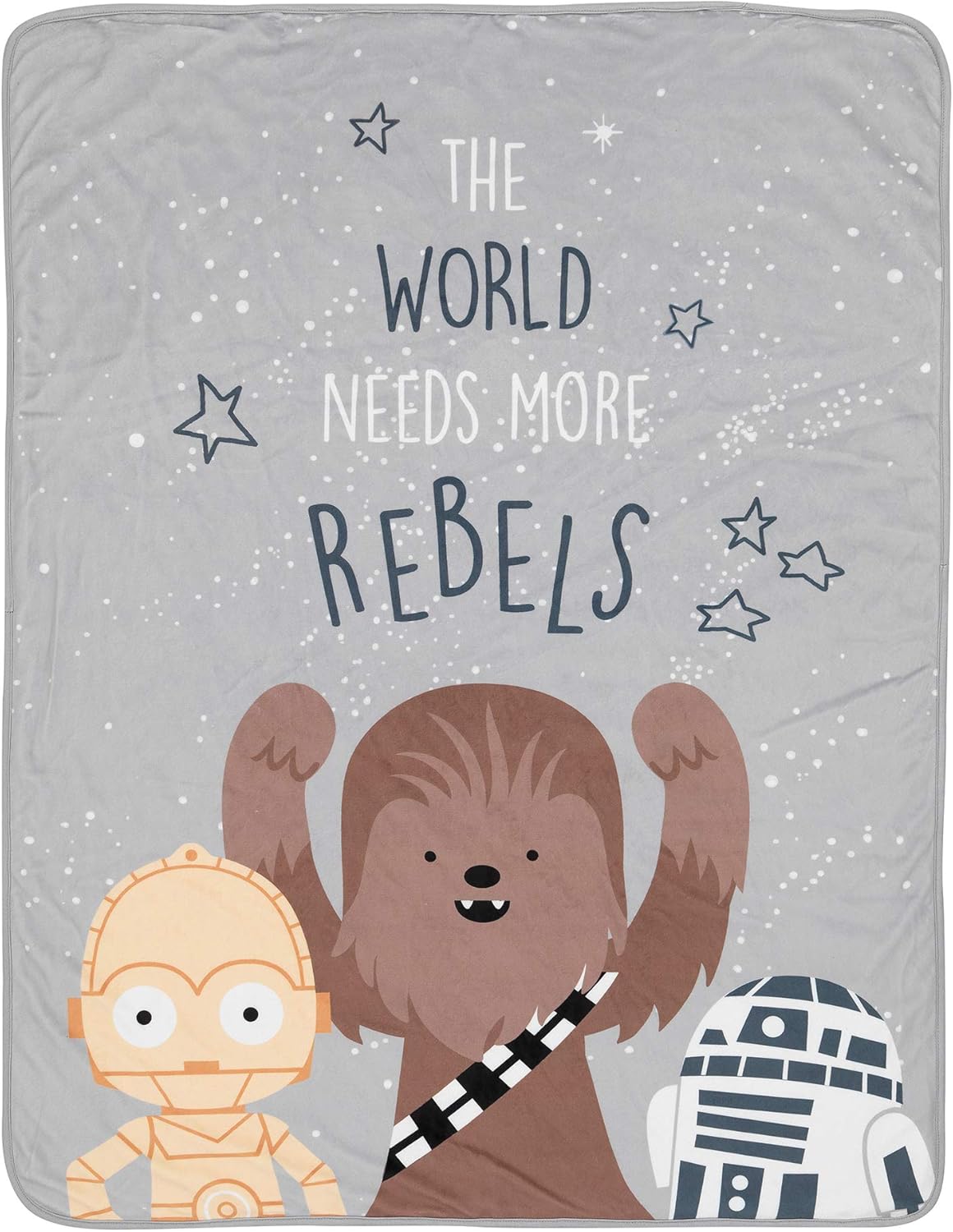 Lambs Ivy Star Wars Rebels Gray Baby Blanket