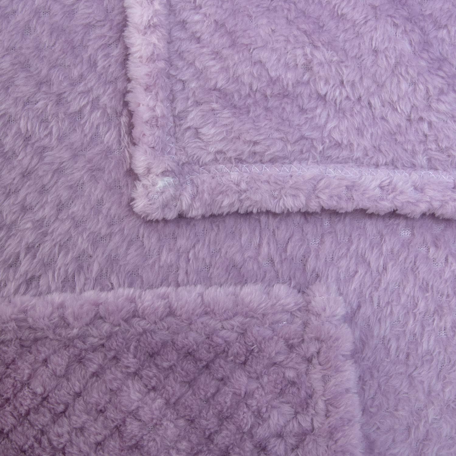 Wonder Miracle Fuzzy Blanket for Baby Soft Cozy Micro Fleece 28x40 Lavender