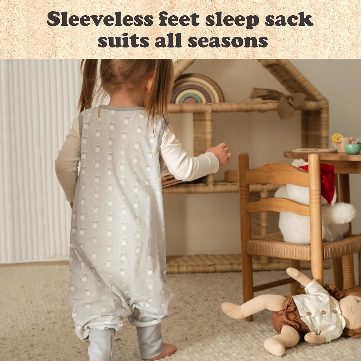 Bublo Baby Toddler Sleep Sack 3T-4T 1 Pack Wearable Blanket with Feet