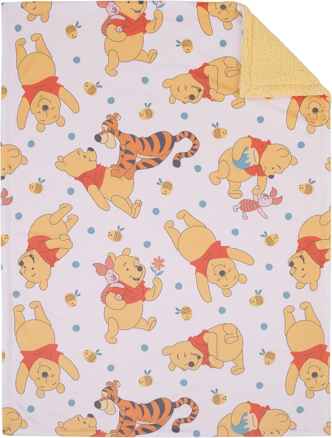 NoJo Disney Winnie The Pooh Summertime Fun Baby Blanket