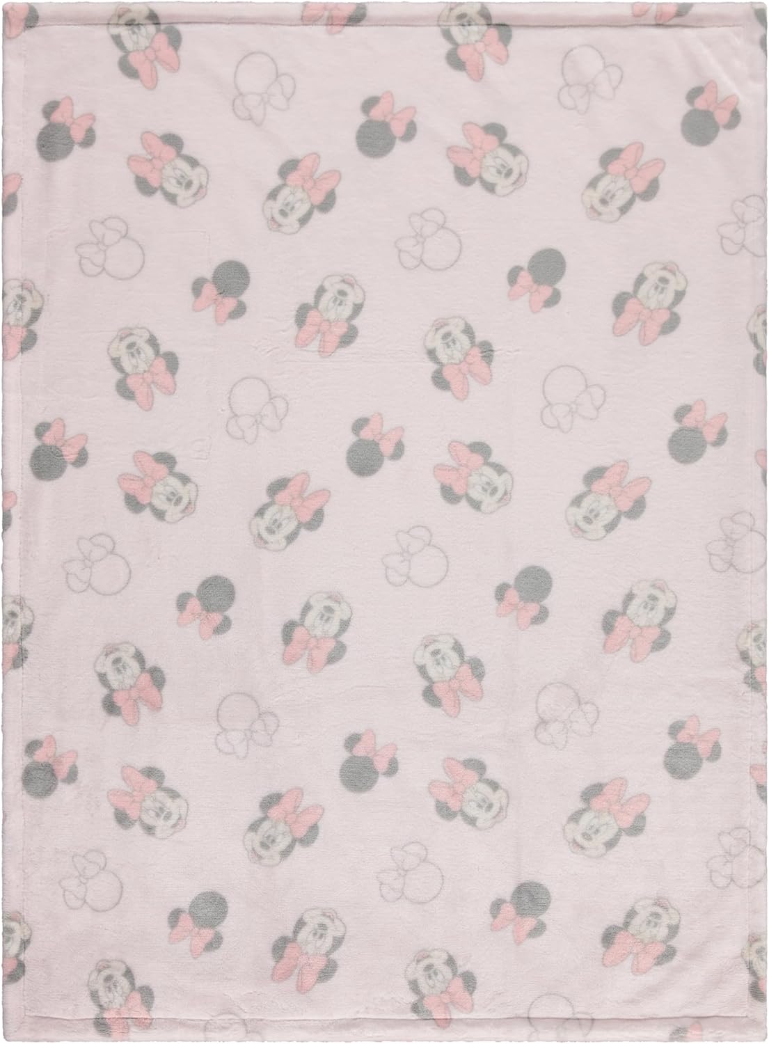Disney Mickey and Minnie 2-Ply Baby Blanket - Soft Mink Front Textured Back