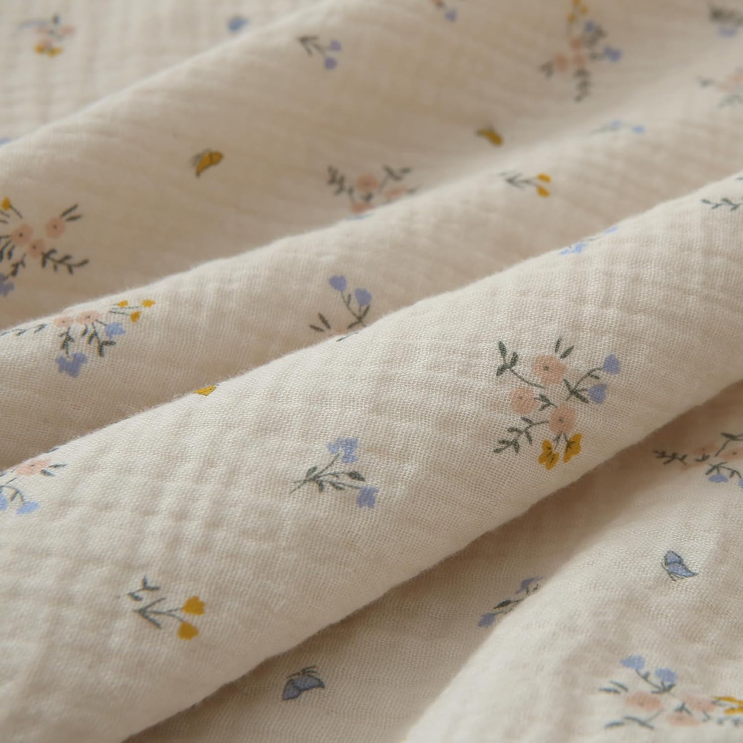 DaysU Super Soft Reversible Baby Blanket with Floral Design