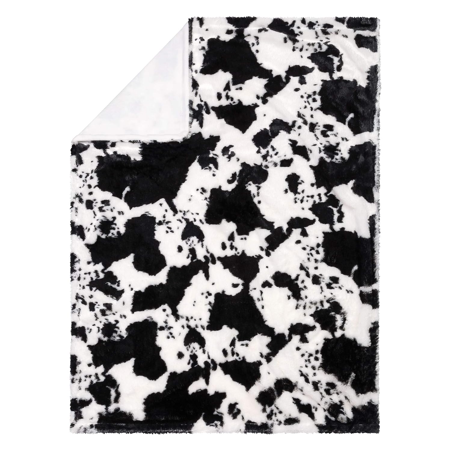 Trend Lab Cow Print Plush Baby Blanket 30x40 1