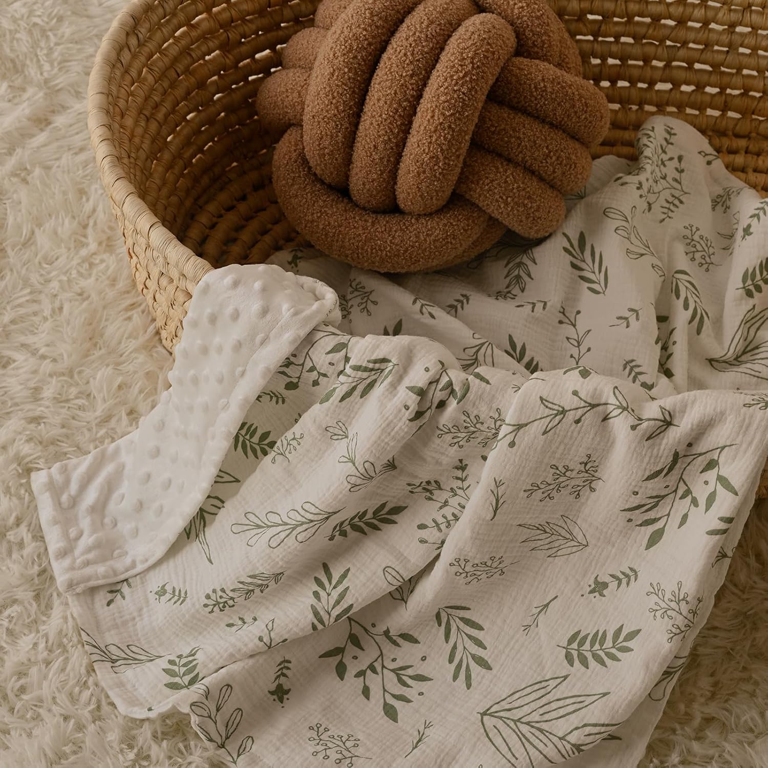 GLLQUEN BABY Double Layer Blankets for Newborns and Toddlers
