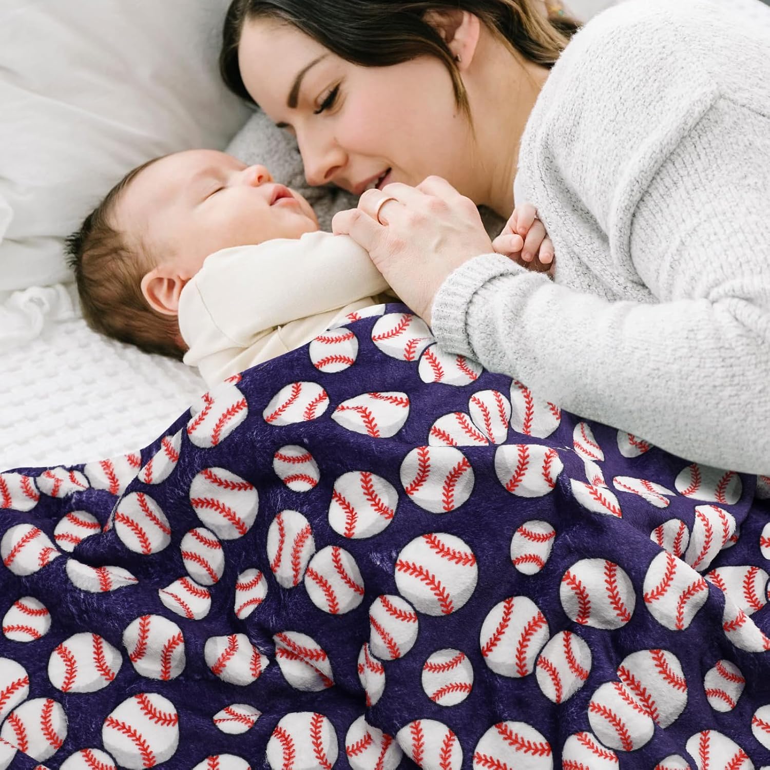 Vansolinne Baseball Blanket for Boys 265x40 Inches