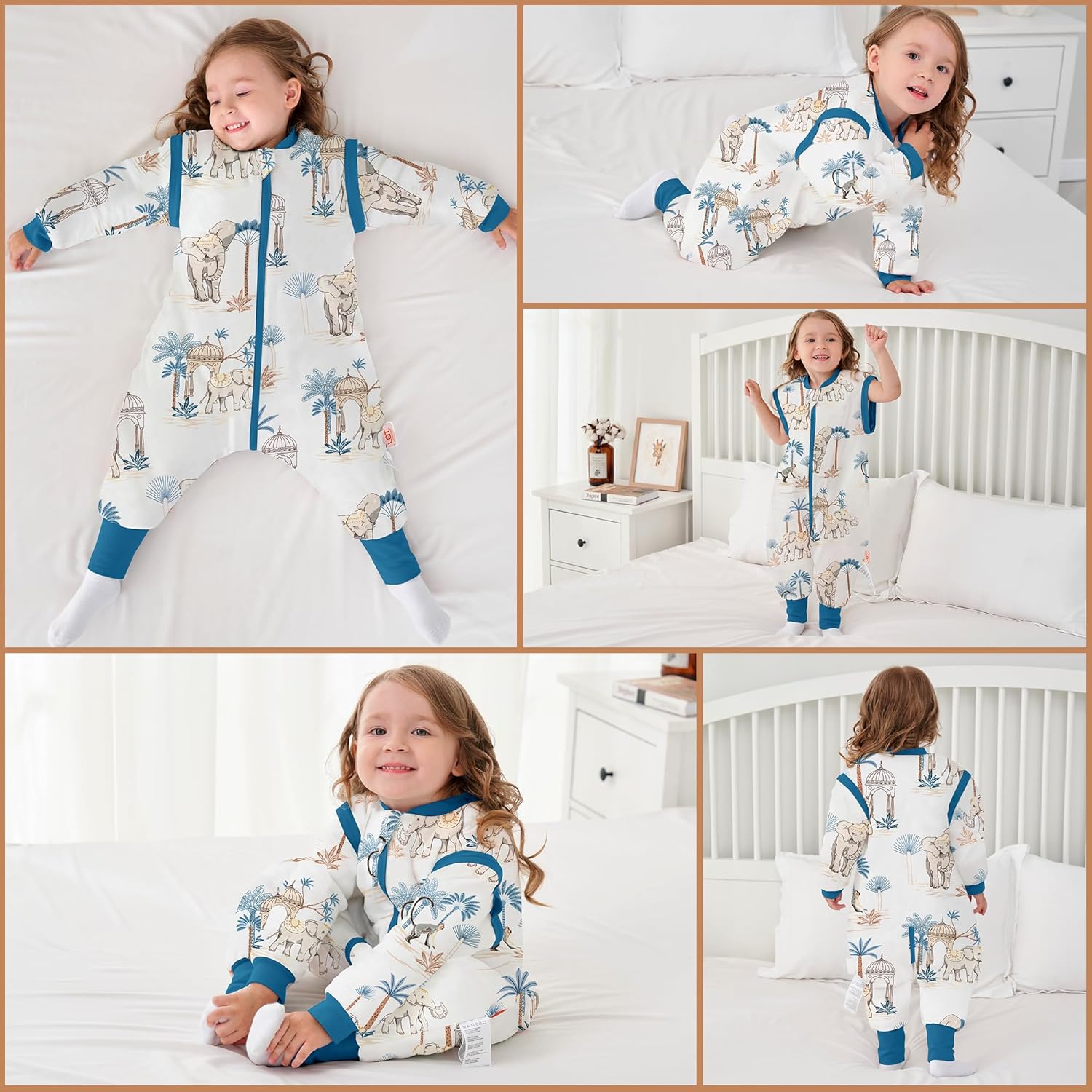 LAT Baby Sleep Bag with Feet 25 TOG 3-Way Zipper Wearable Blanket