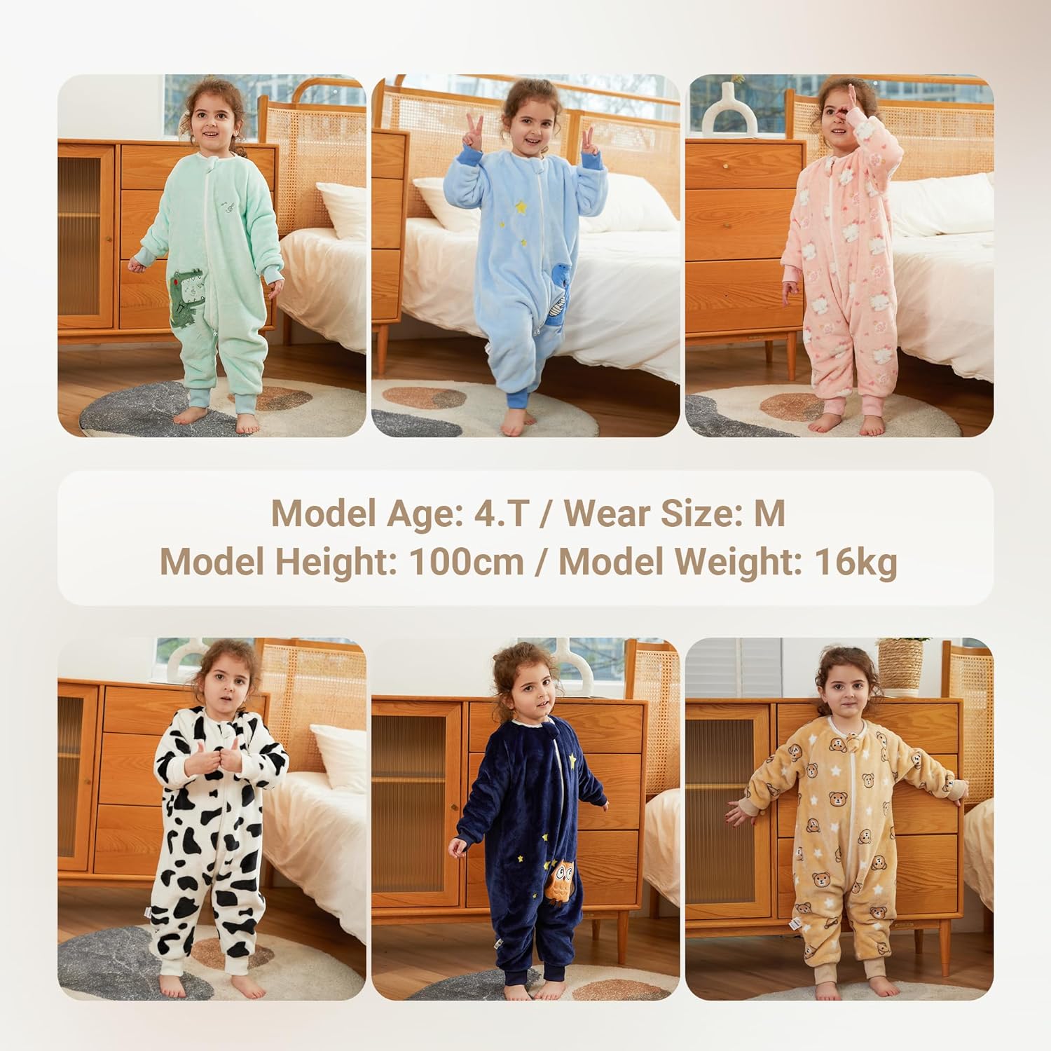 MICHLEY Flannel Baby Sleeping Bag Unisex for Winter