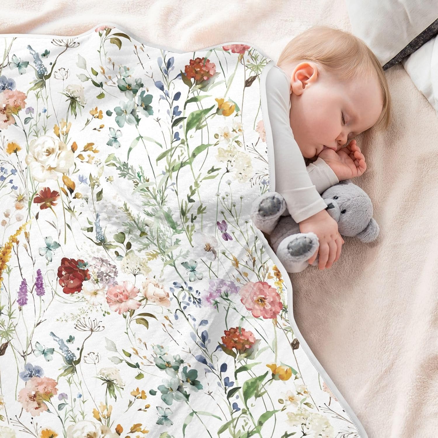 SDMKA Baby Blanket Double Layer Soft and Cozy