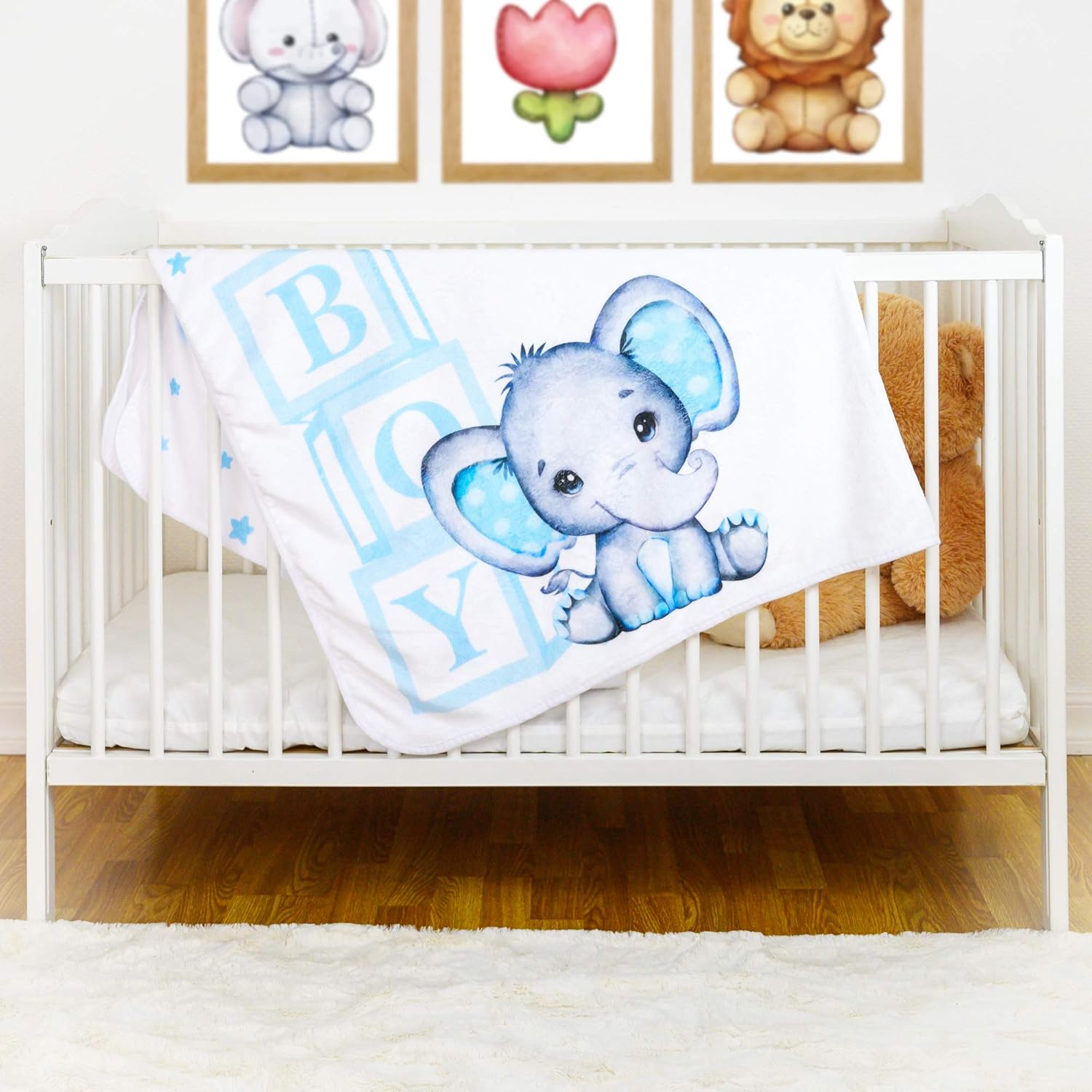 Amity Baby Monthly Milestone Blanket for Boy 1