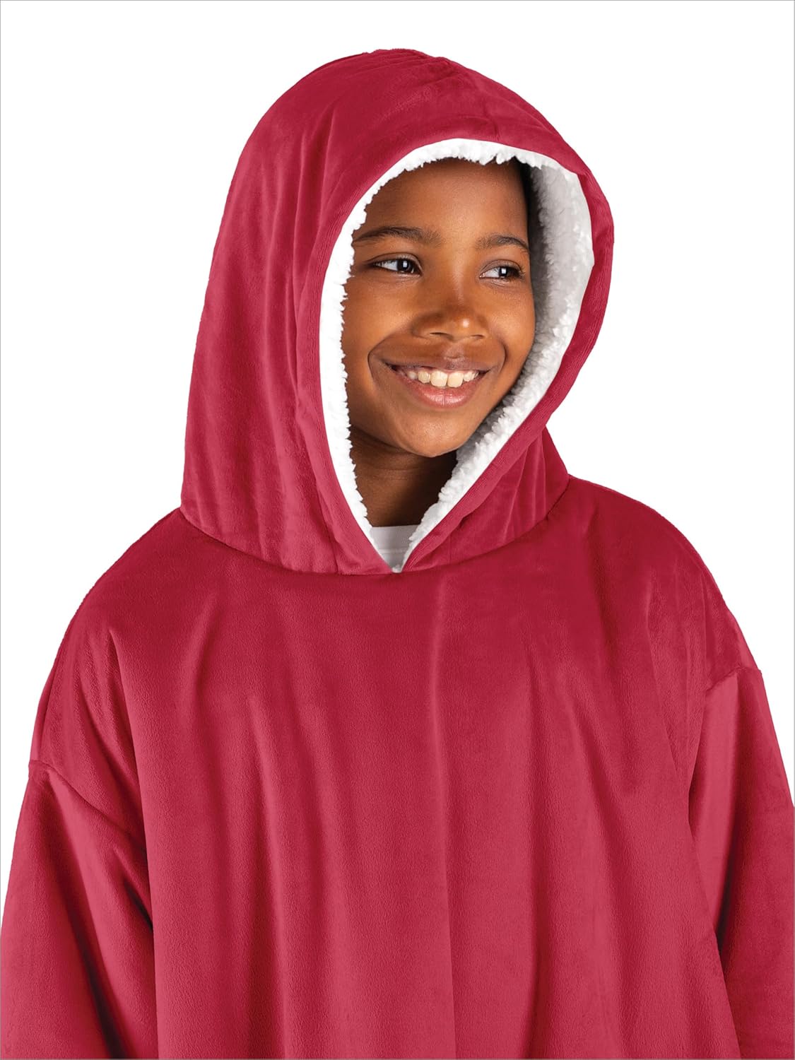 Bare Home Wearable Blanket Hoodie - Soft Plush Sherpa 1