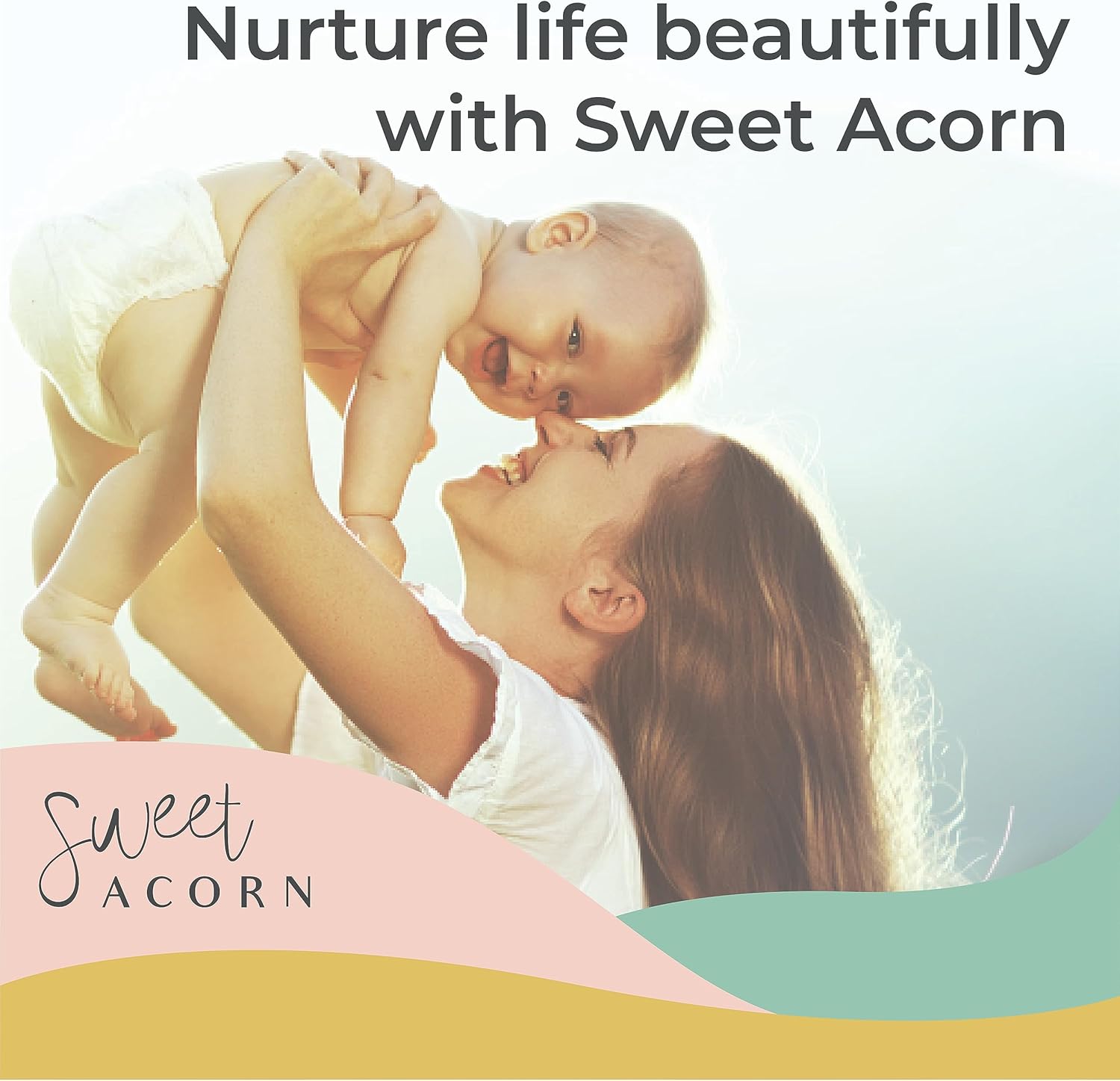 Sweet Acorn Knit Cable Blanket - Organic Cotton Fog Grey