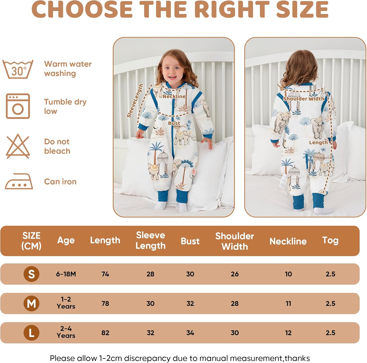 LAT Baby Sleep Bag with Feet 25 TOG 3-Way Zipper Wearable Blanket