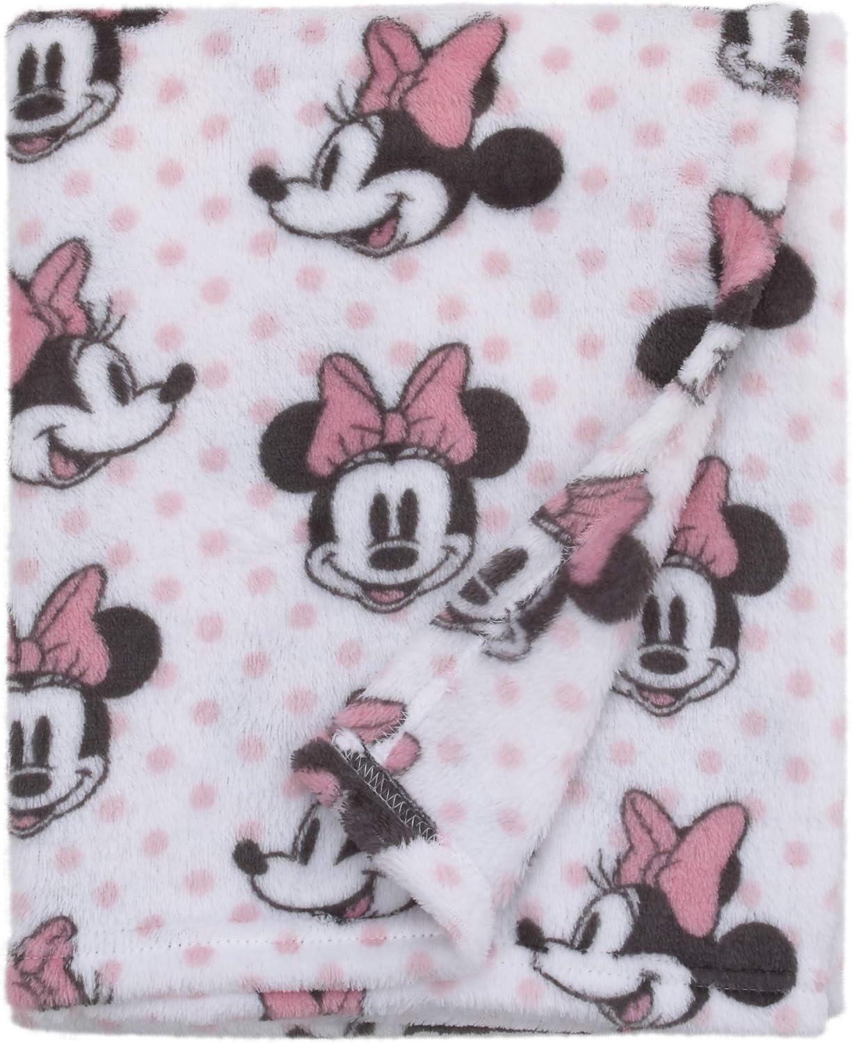 Disney Minnie Mouse Plush Baby Blanket