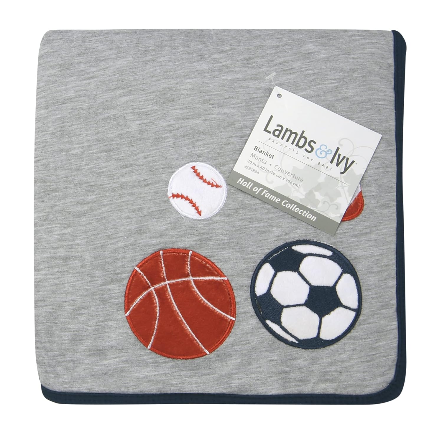 Lambs Ivy Hall of Fame Sports Jersey Blanket