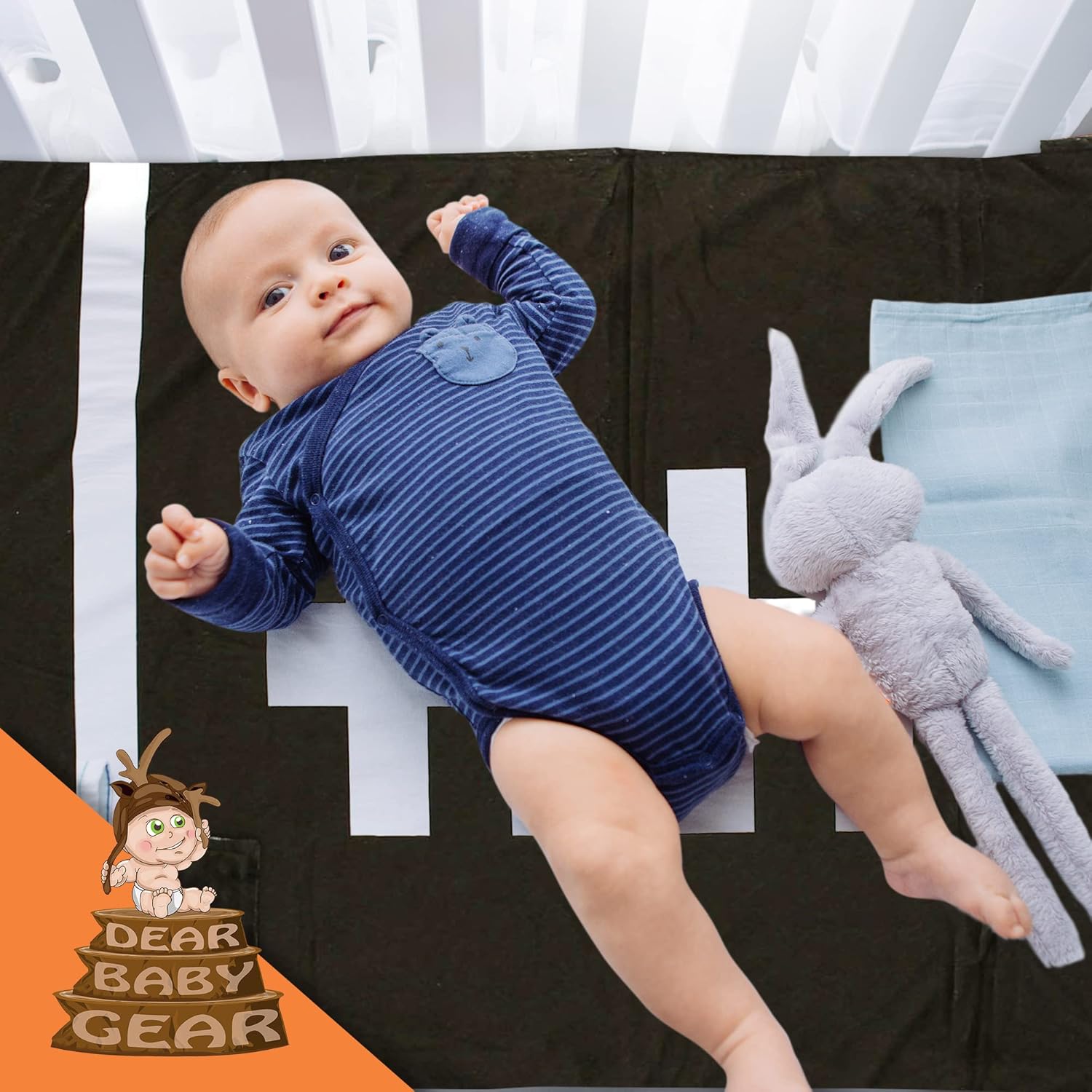 Dear Baby Gear Reversible Blanket - 40x30 Football Brown Deluxe