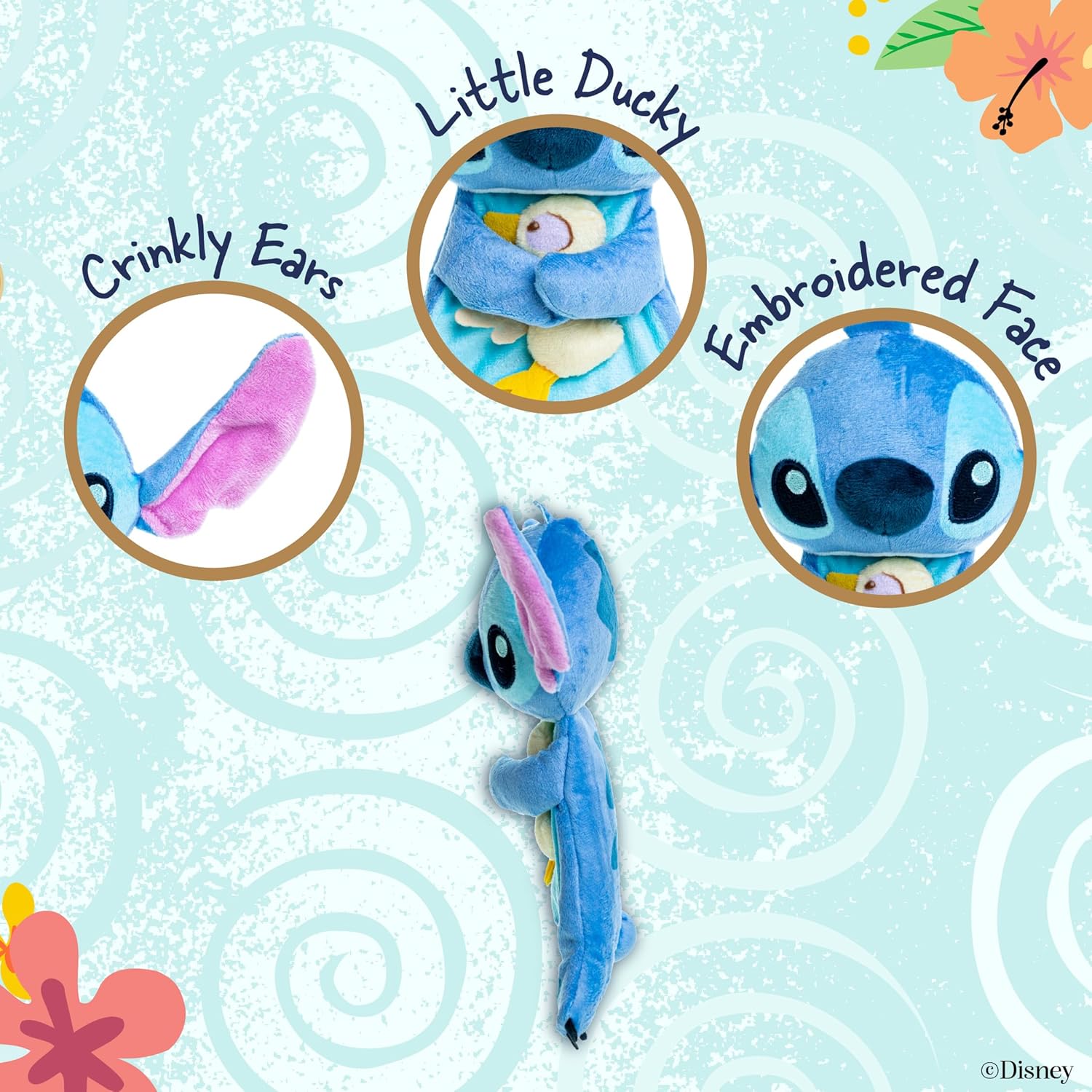 Disney Stitch Snuggle Blanket for Babies Blue