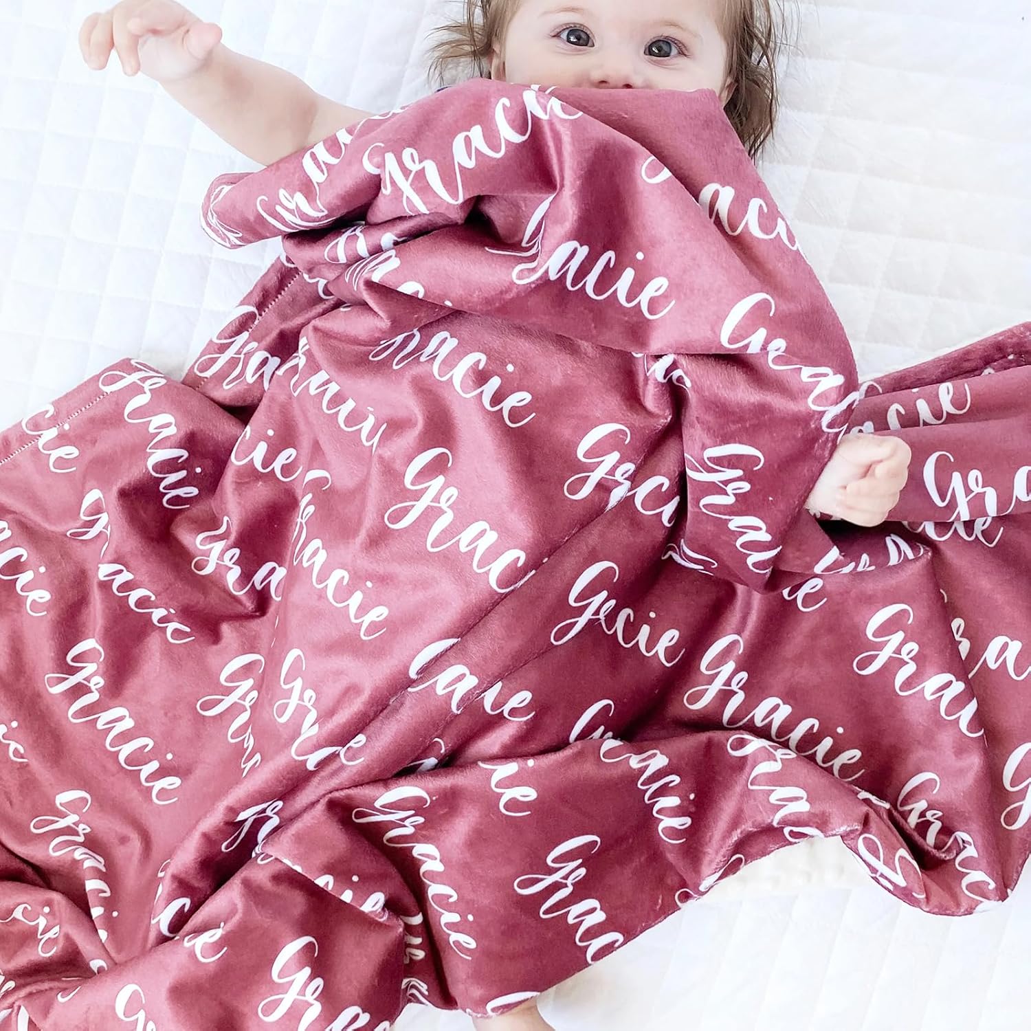 Yofair Personalized Baby Blanket with Name 1